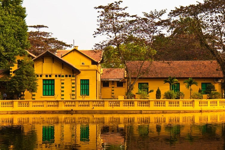 Voormalige woning van Ho Chi Minh in Hanoi, Vietnam