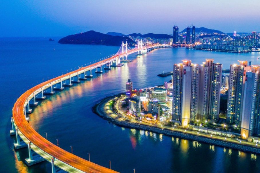 De skyline van Mumbai