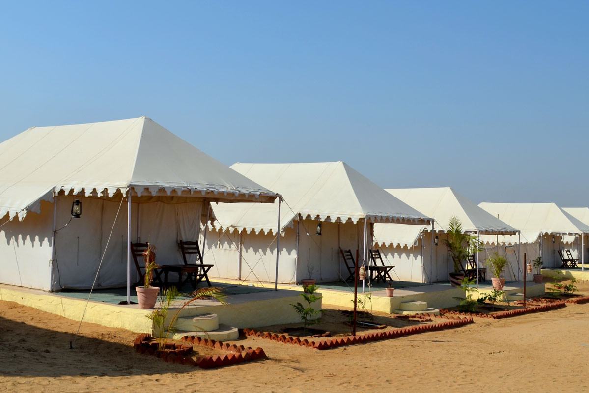 Tenten tijdens Pushkar festival in India