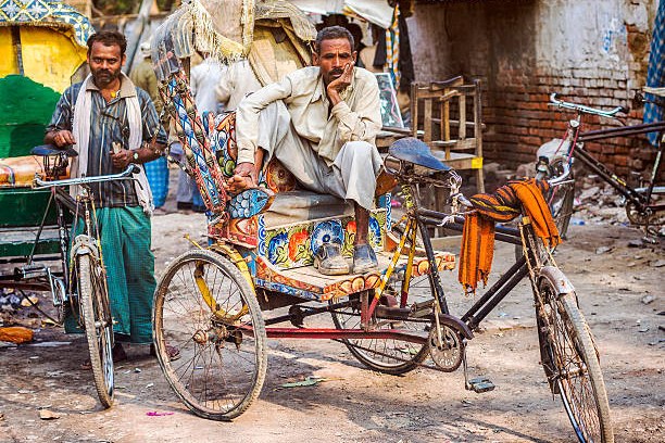 Riksja in Delhi in India