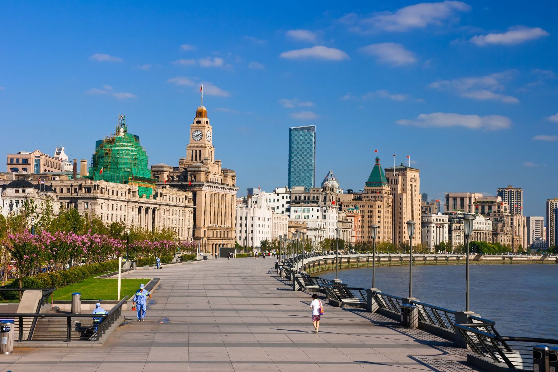 The Bund in Shanghai in China