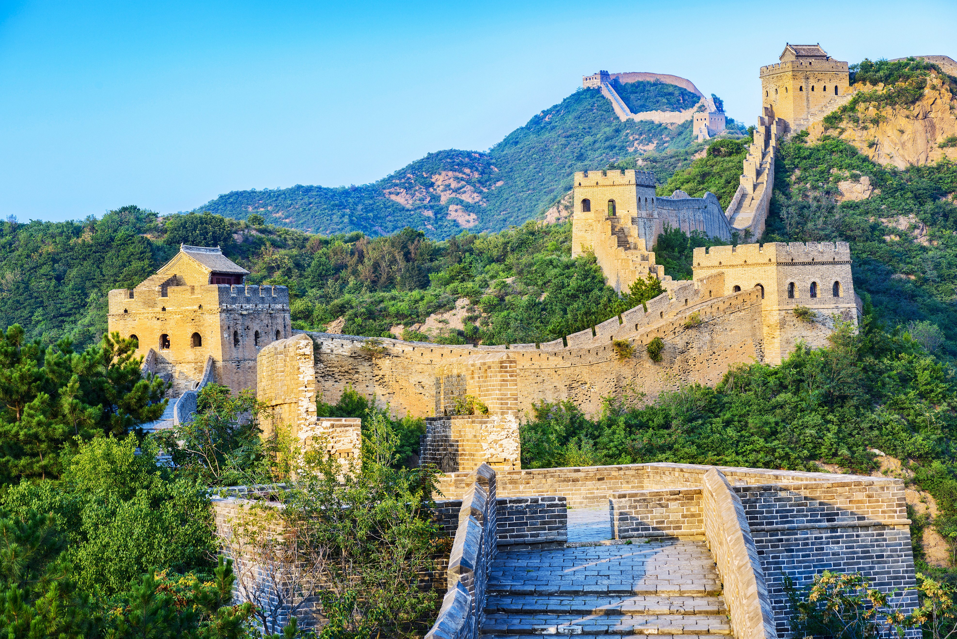 De Chinese Muur vlakbij Beijing