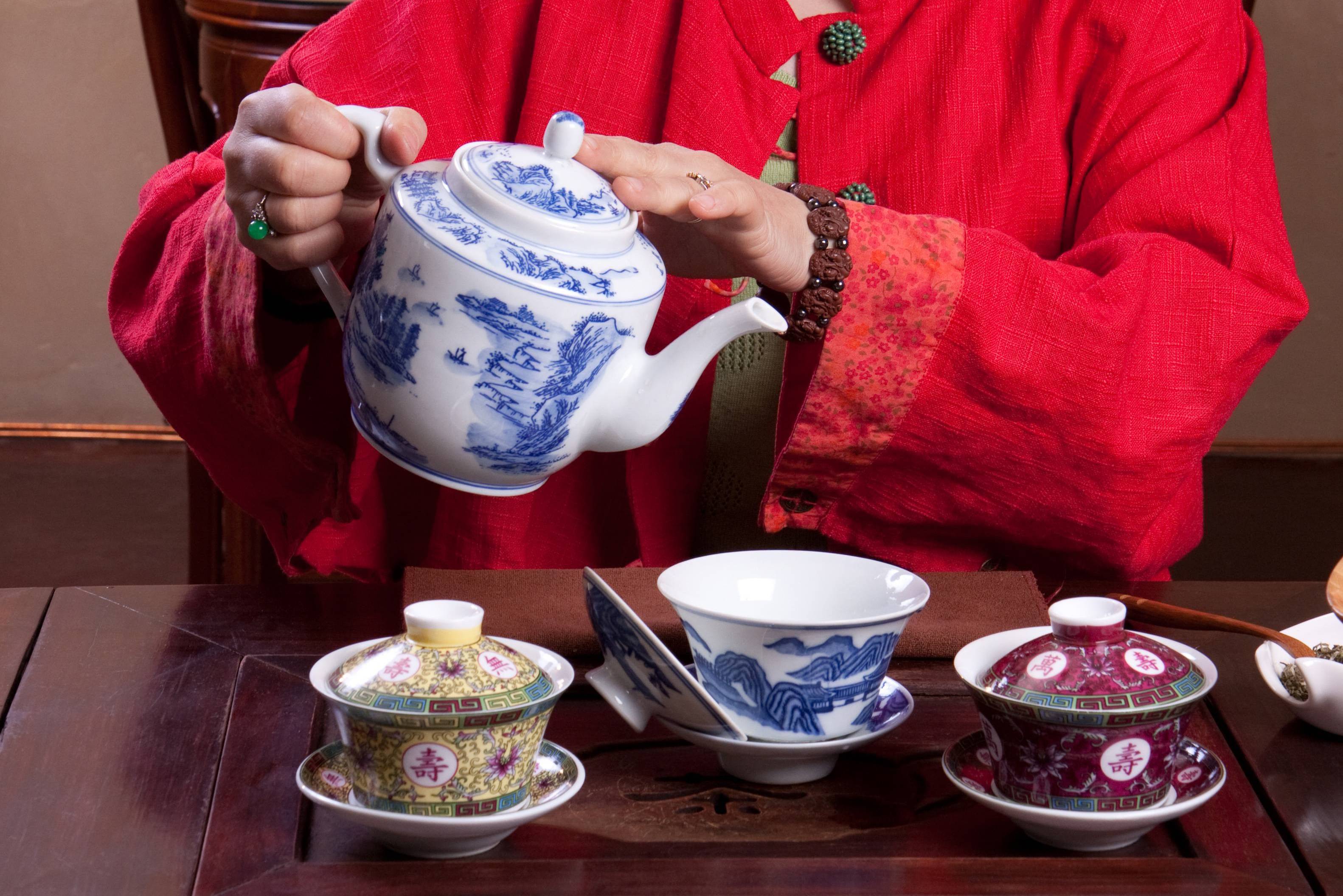 Thee ceremonie in Hangzhou in China