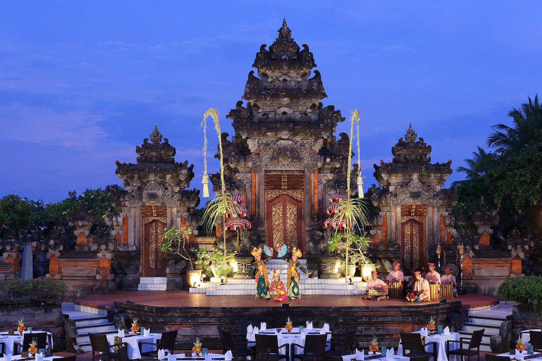 restaurant van ayodya resort op bali nusa dua