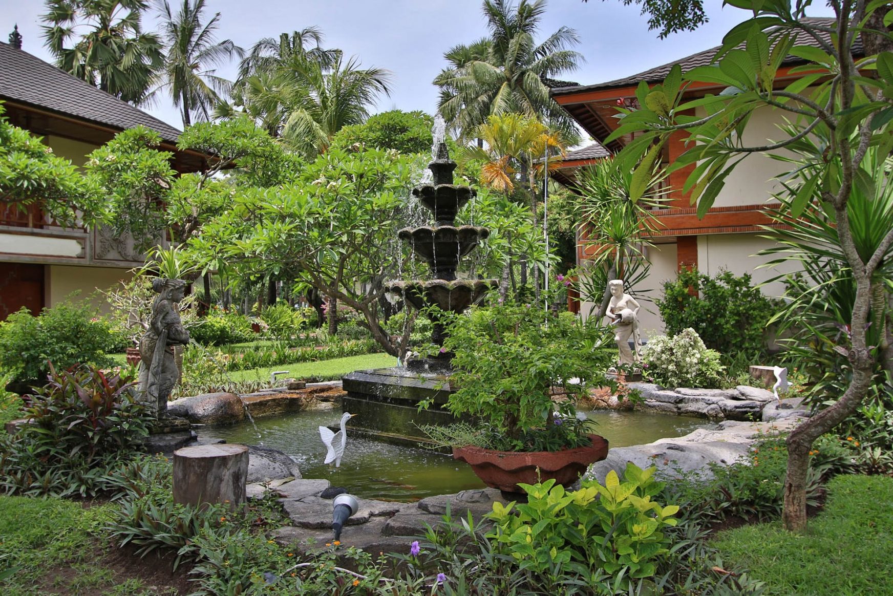tuin in legian jayakarta hotel in indonesie bali