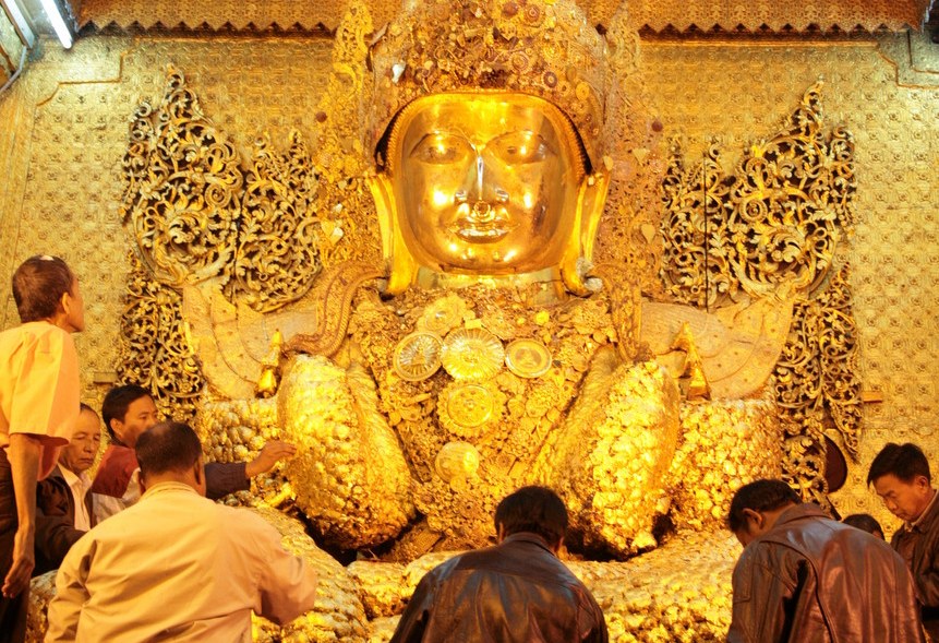 Maha Muni gouden boeddha Mandalay