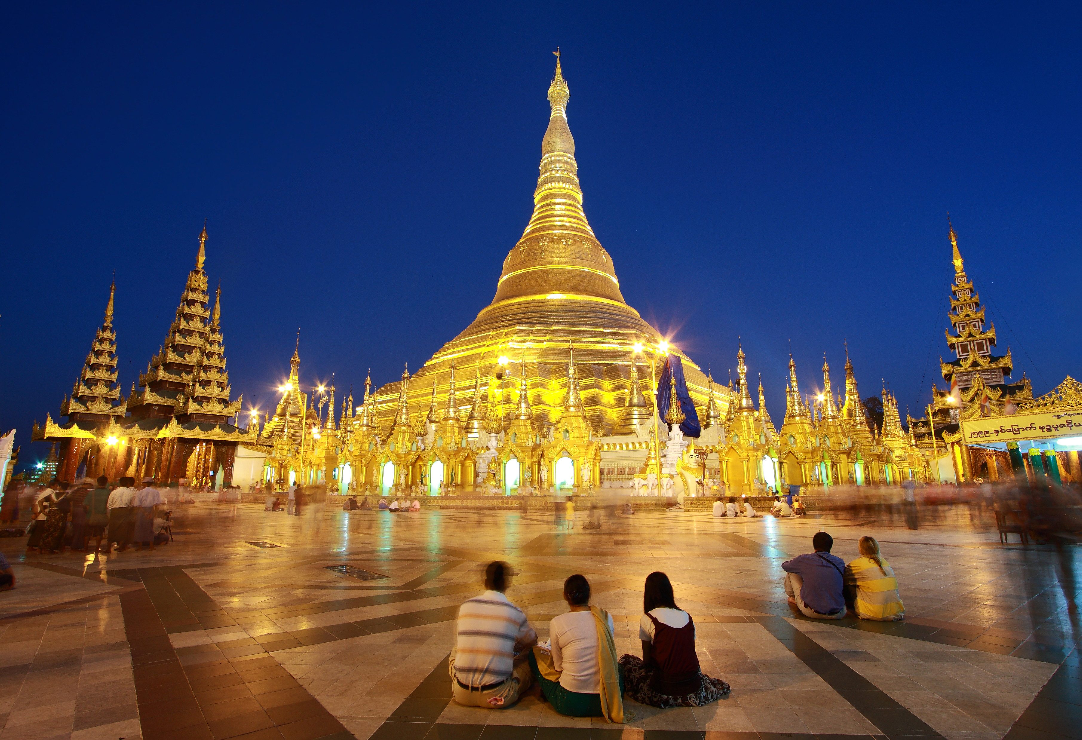 Shwedagon Gouden pagode Yangon