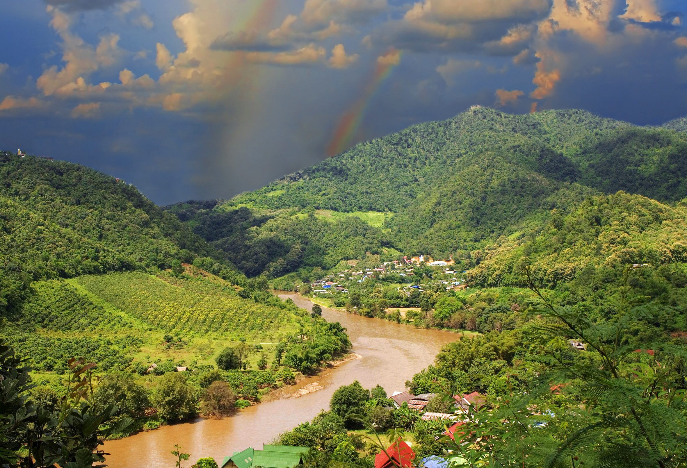 De Gouden Driehoek in het noorden van Thailand