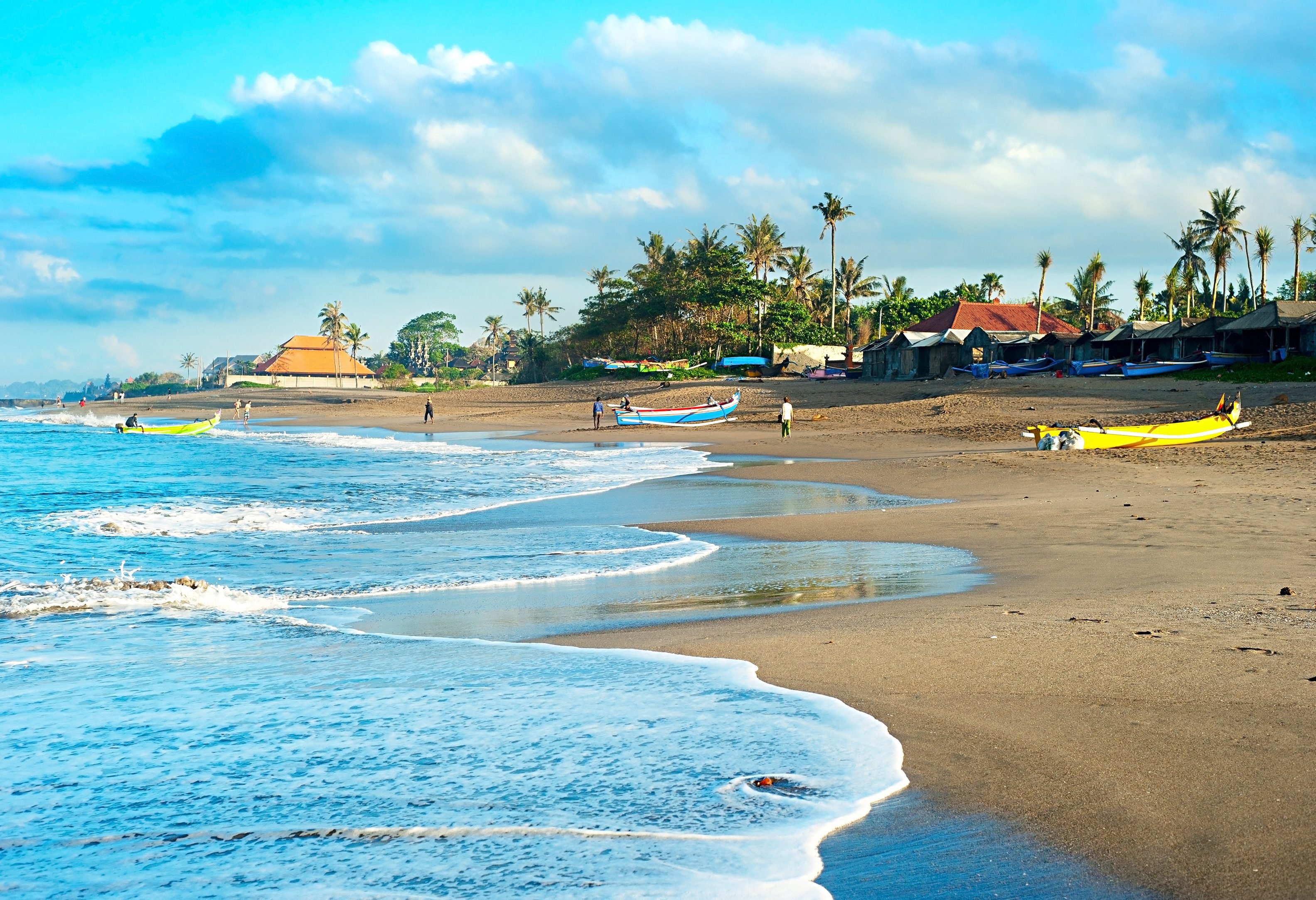 Strand van Canggu op Bali