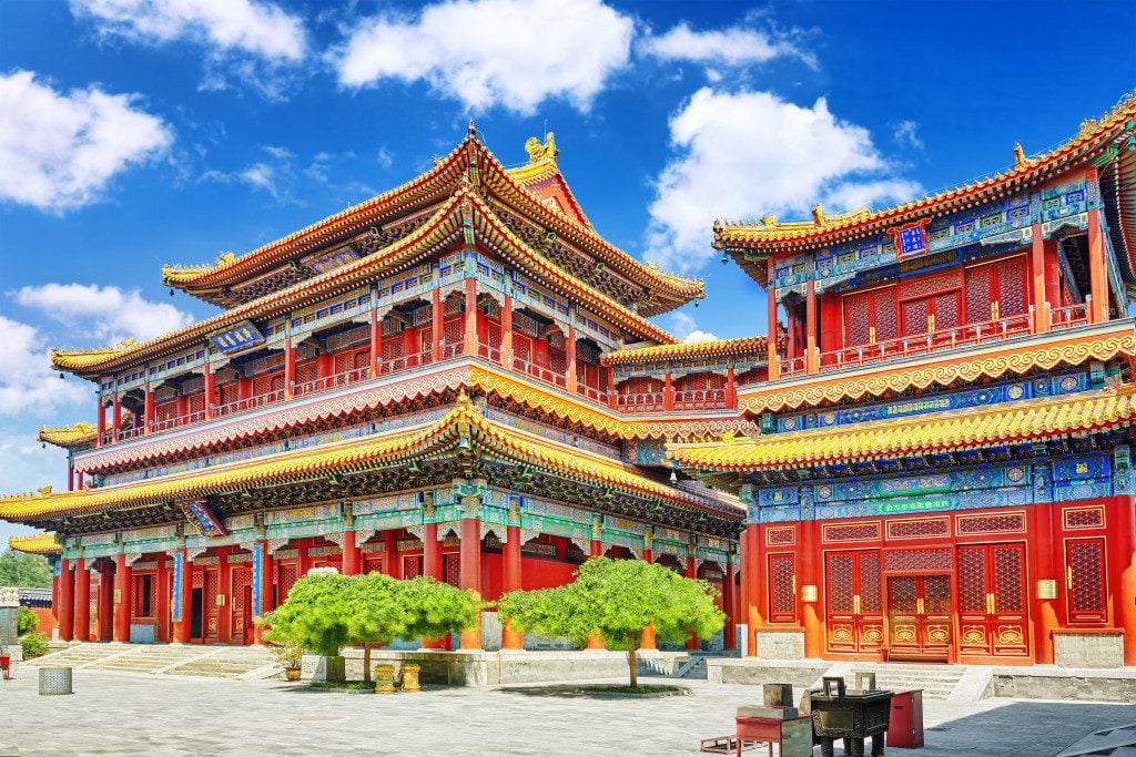 Lama tempel in Beijing in China