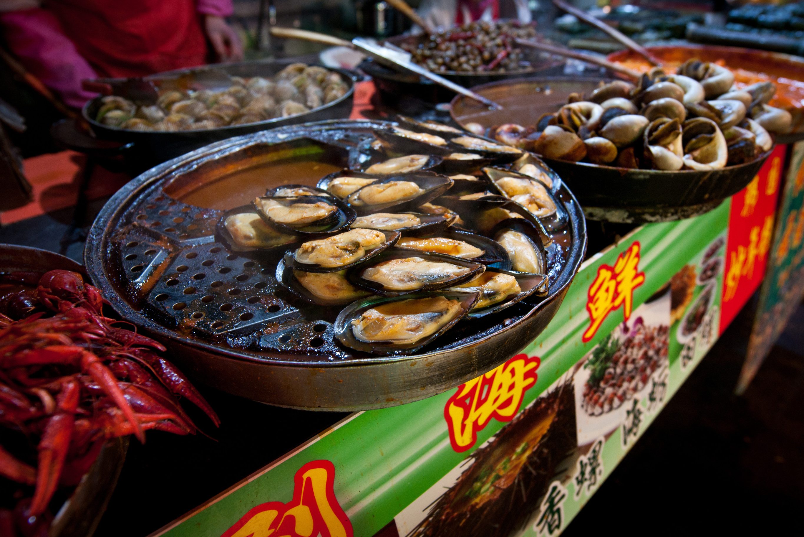 Markt op Lantau Island Hong Kong