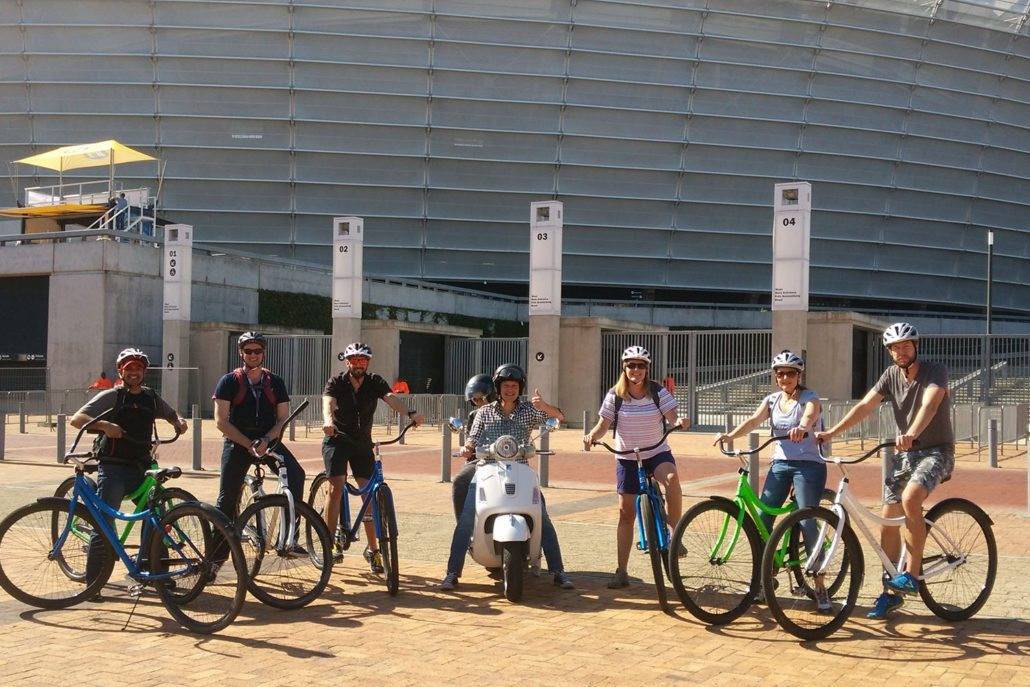 Bites en Bikes tour in Kaapstad