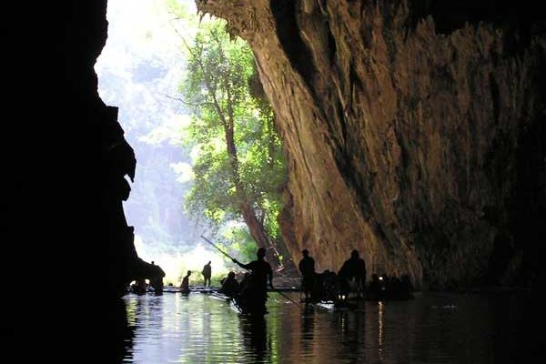 Tham Lod grot in de regio van Pai in Thailand