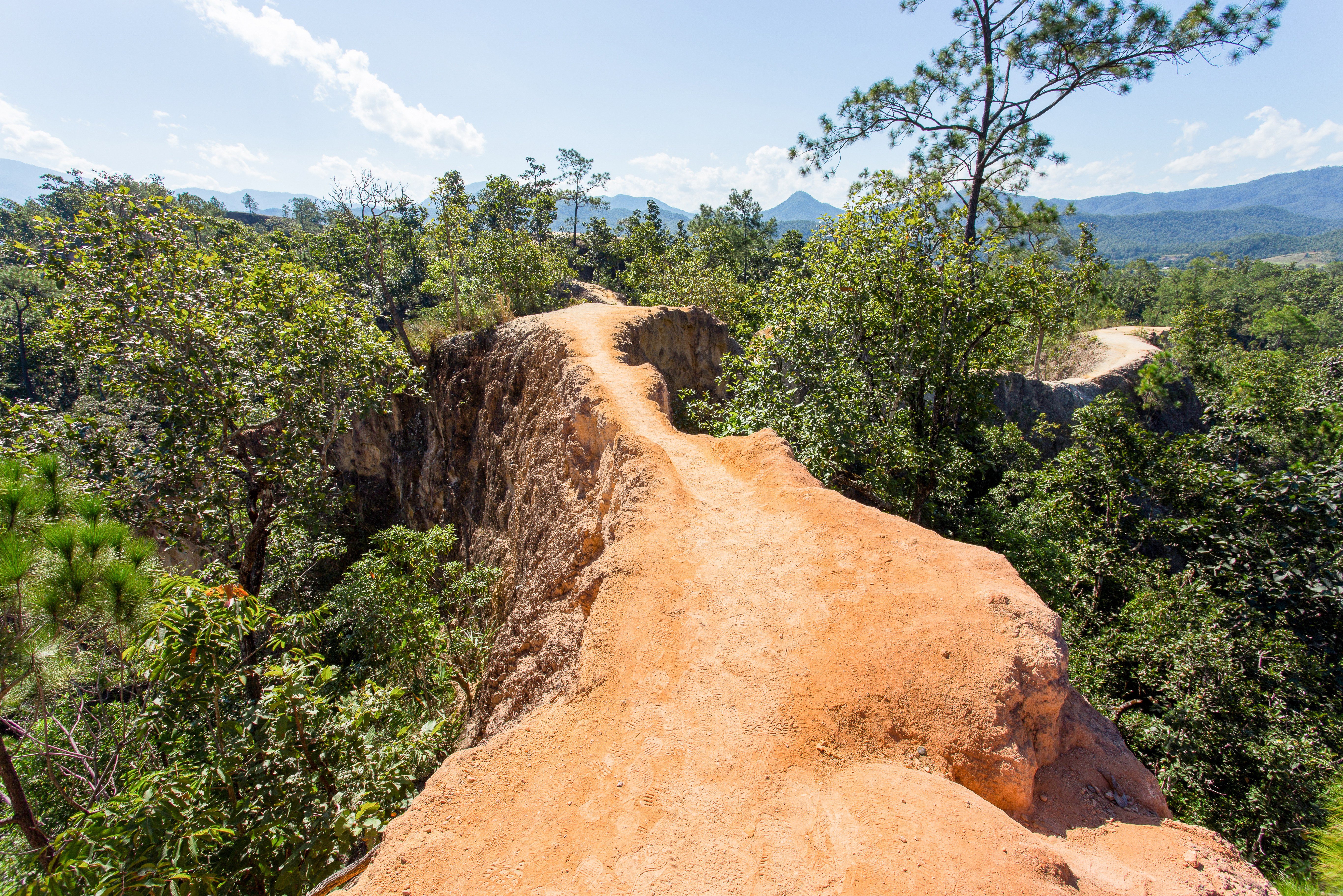 De canyon in de regio van Pai in Thailand