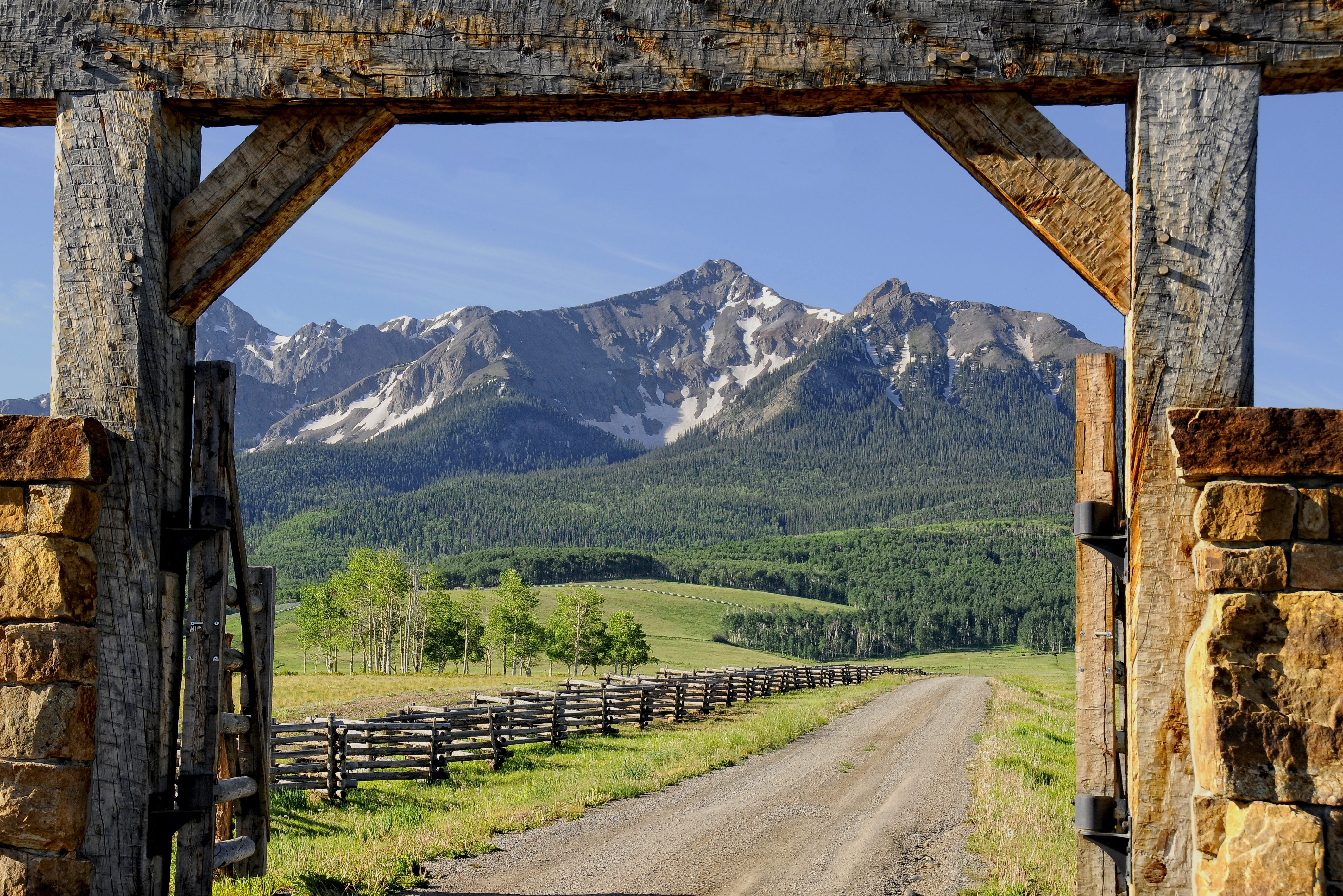 Een ranch in Montana in Amerika