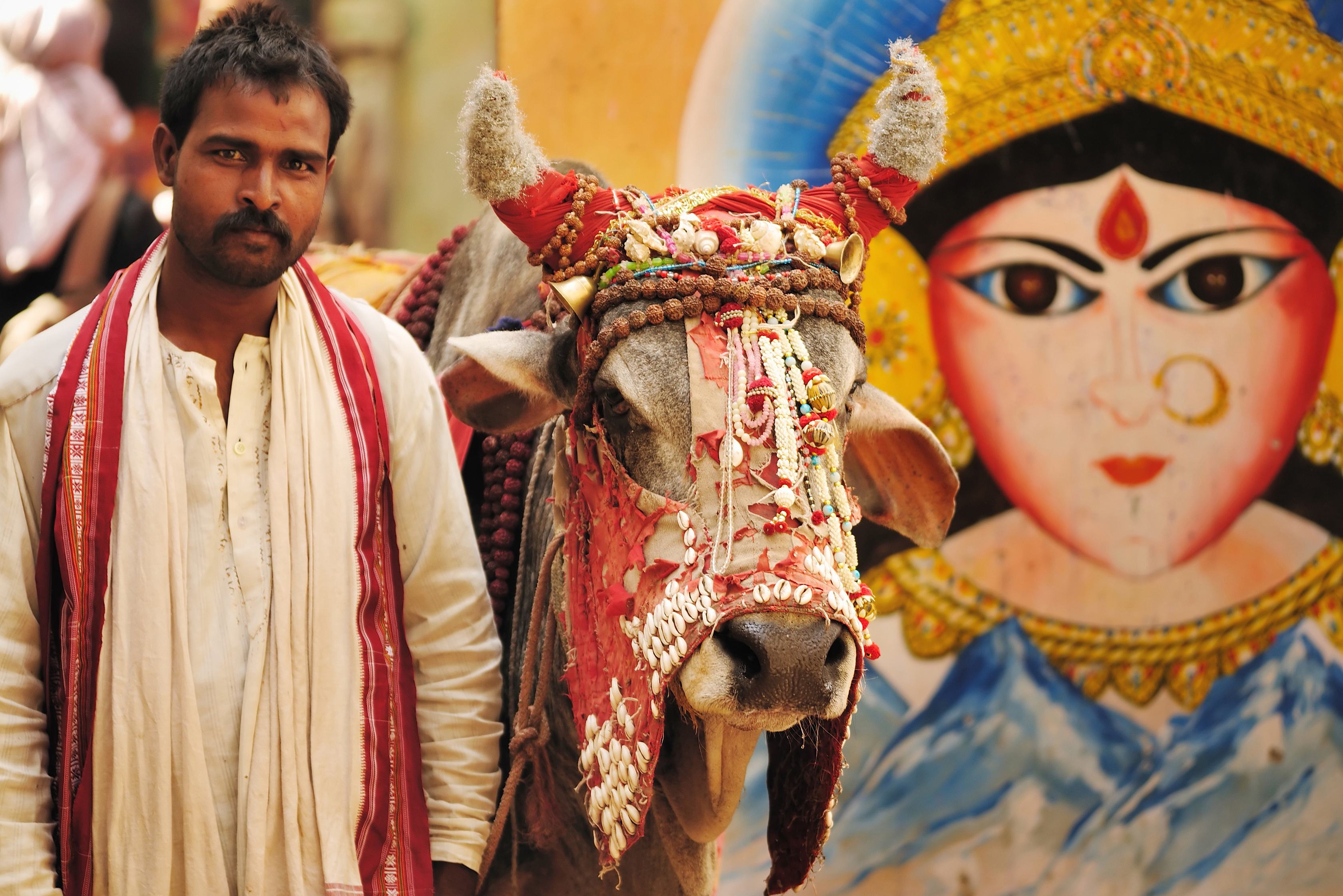 Straatbeeld in Mumbai