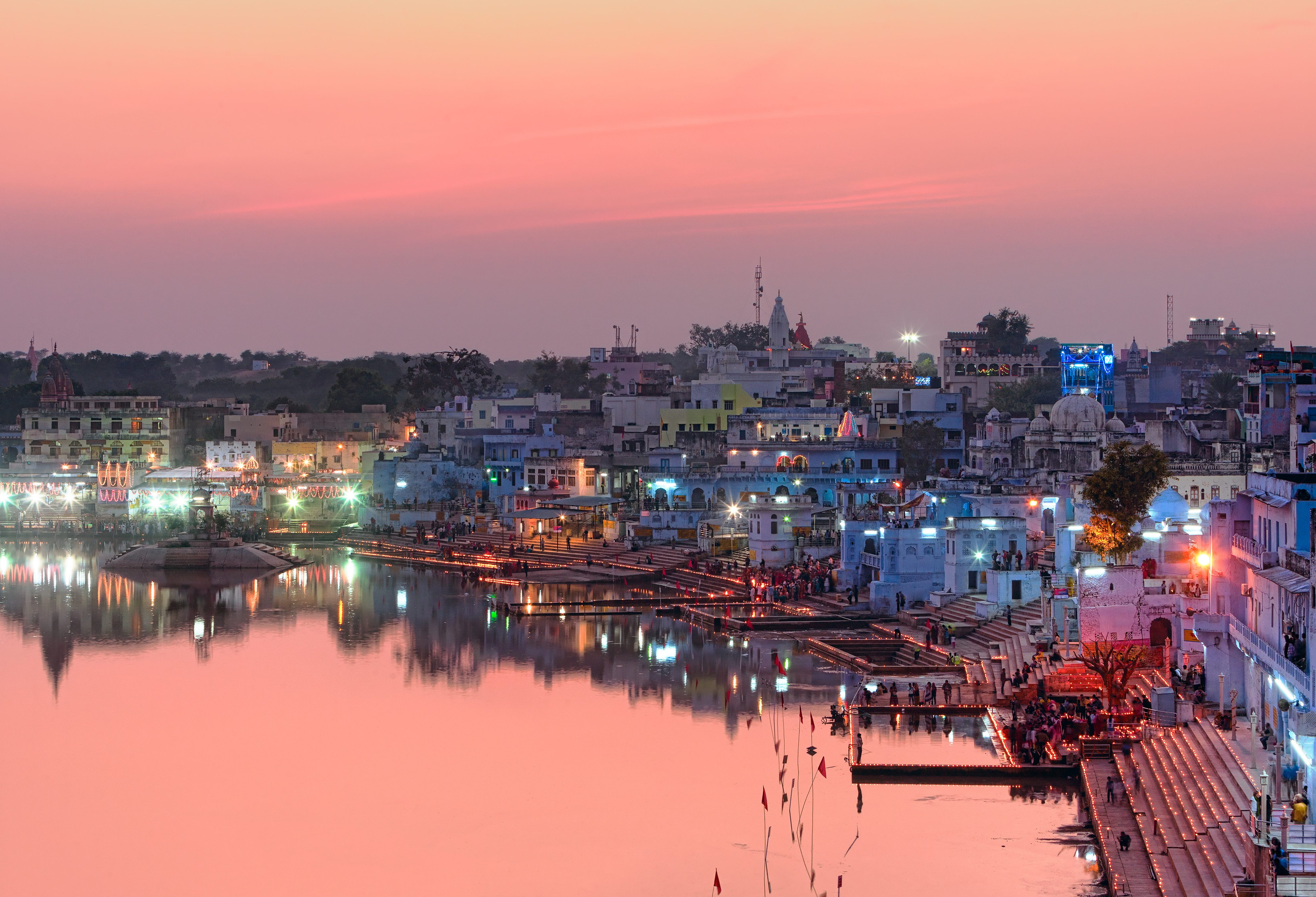 De heilige stad Pushkar