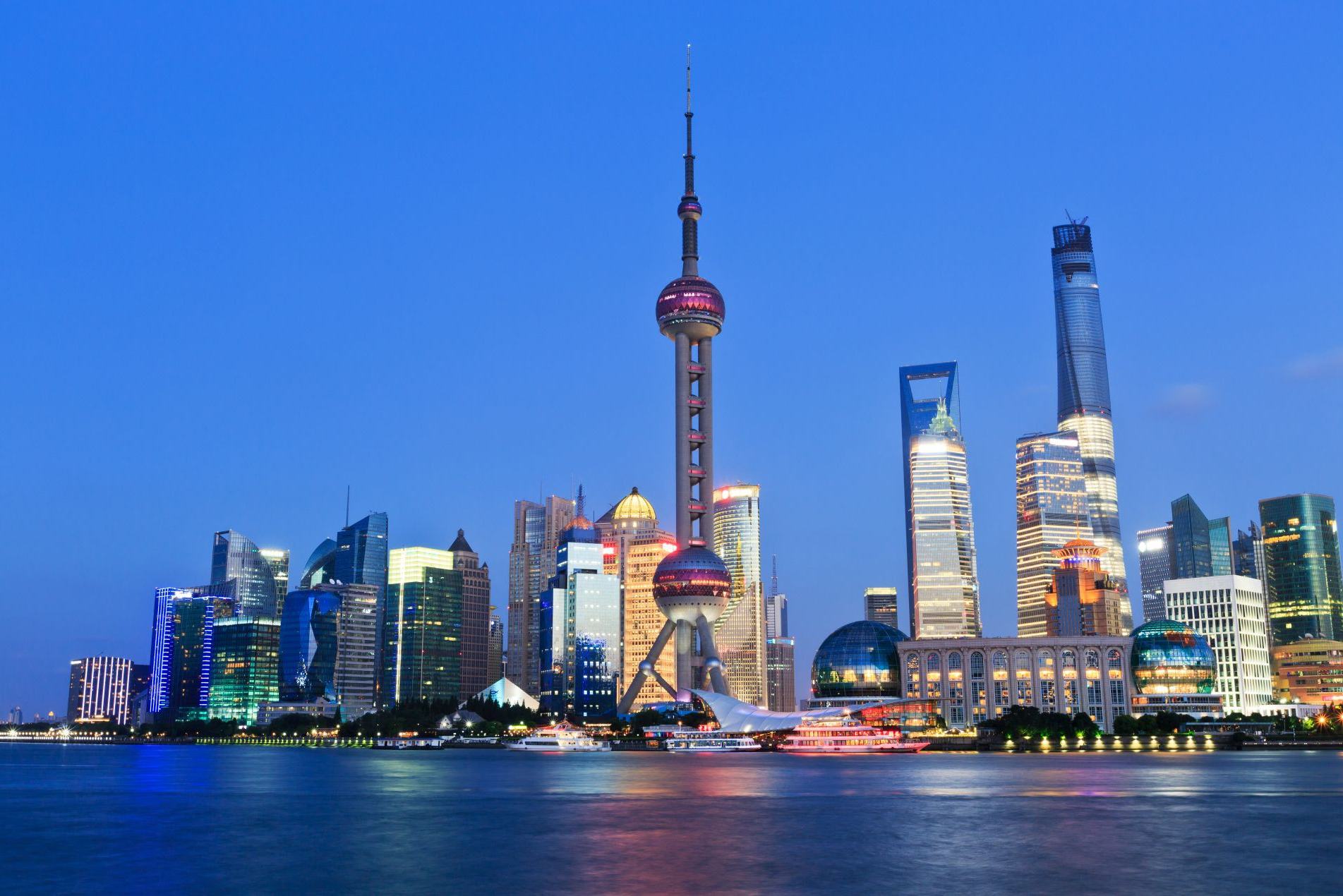 skyline van shanghai in china