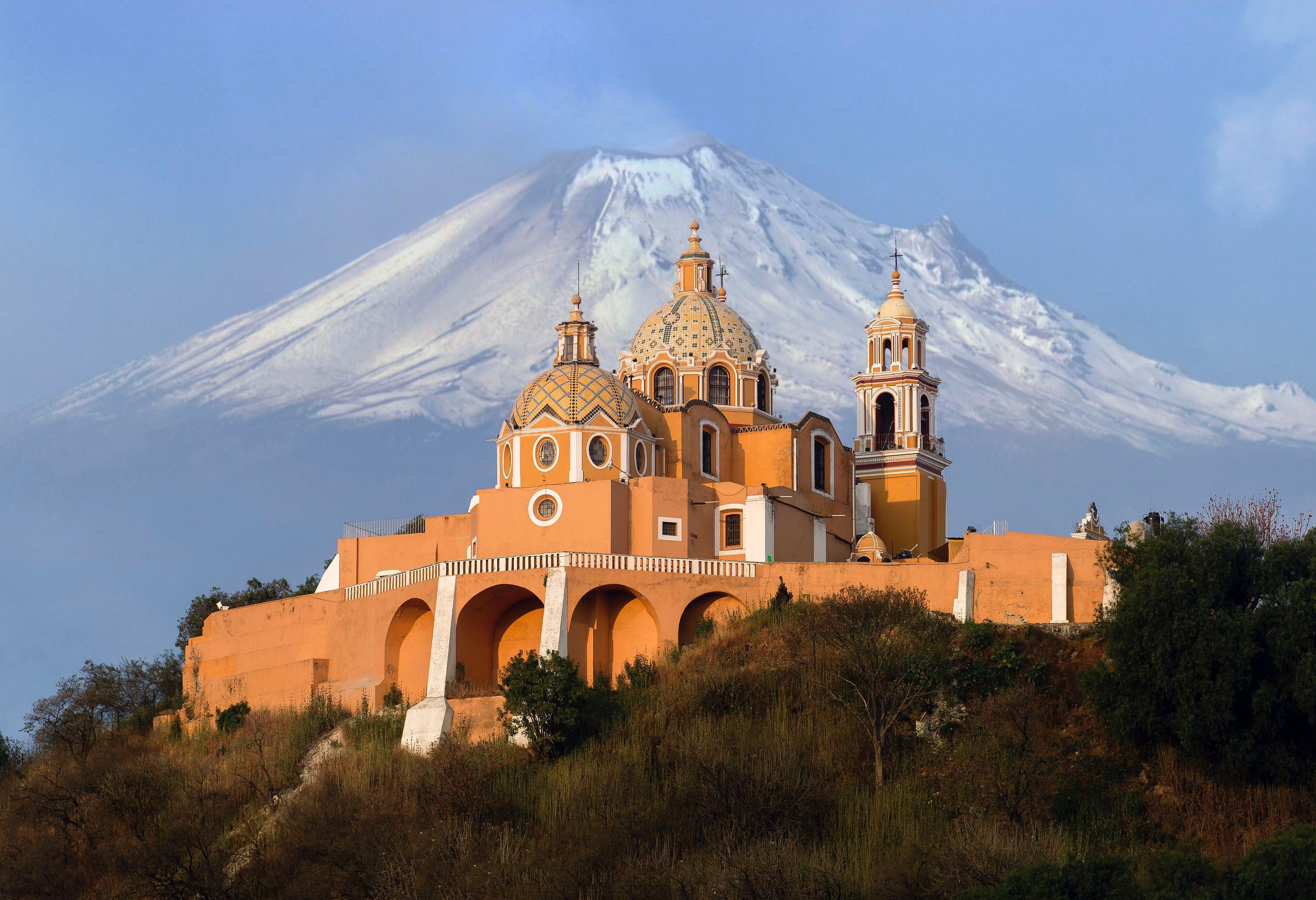 Cholula vlakbij Puebla Mexico