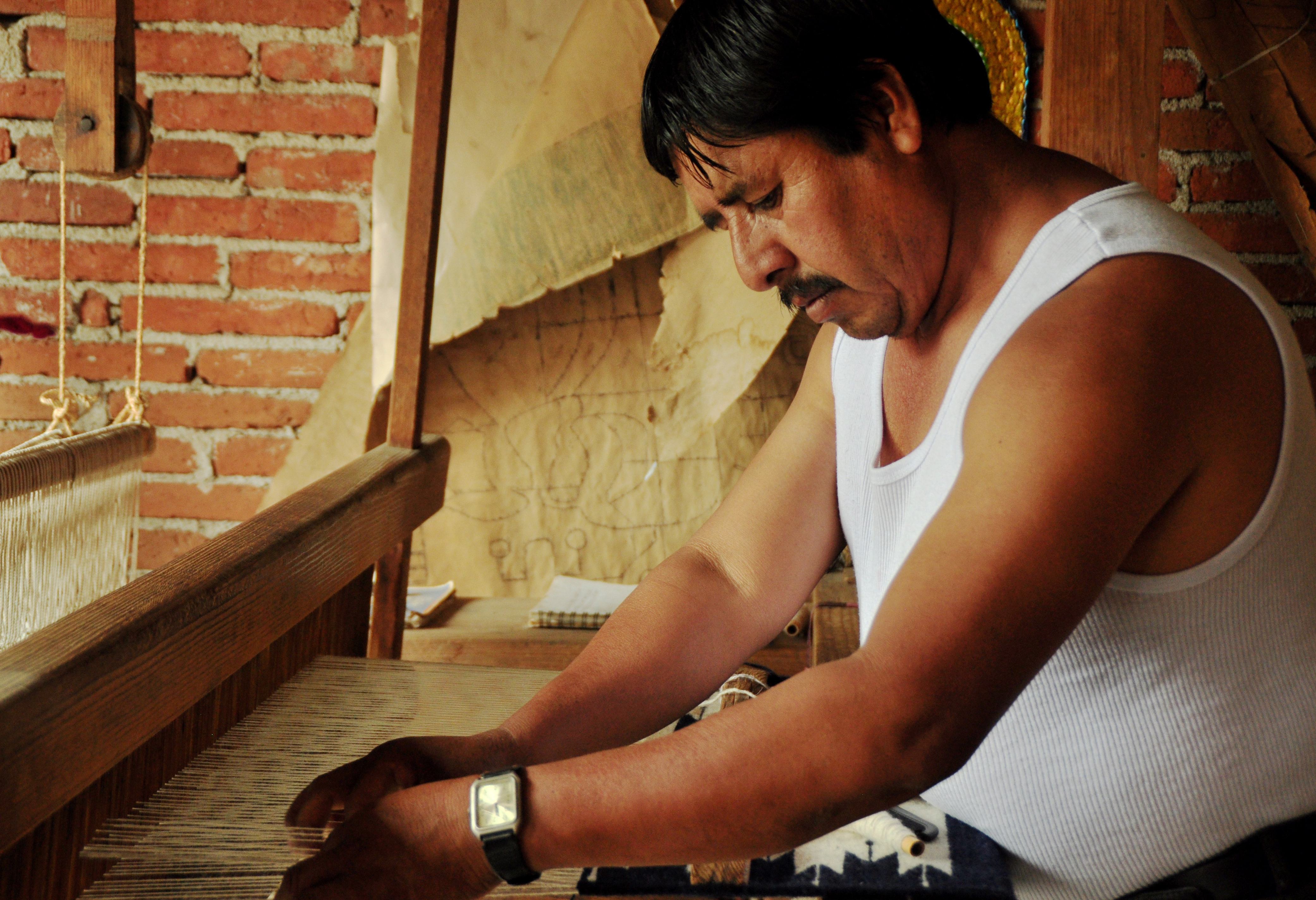 Teotitlan weven Mexico