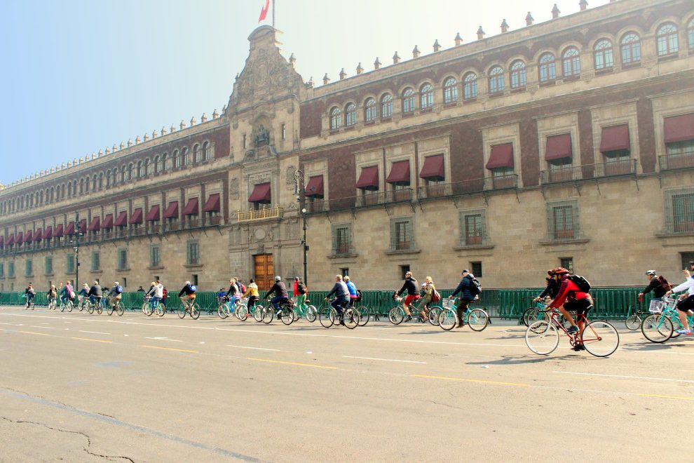 Fietsen in Mexico stad excursie