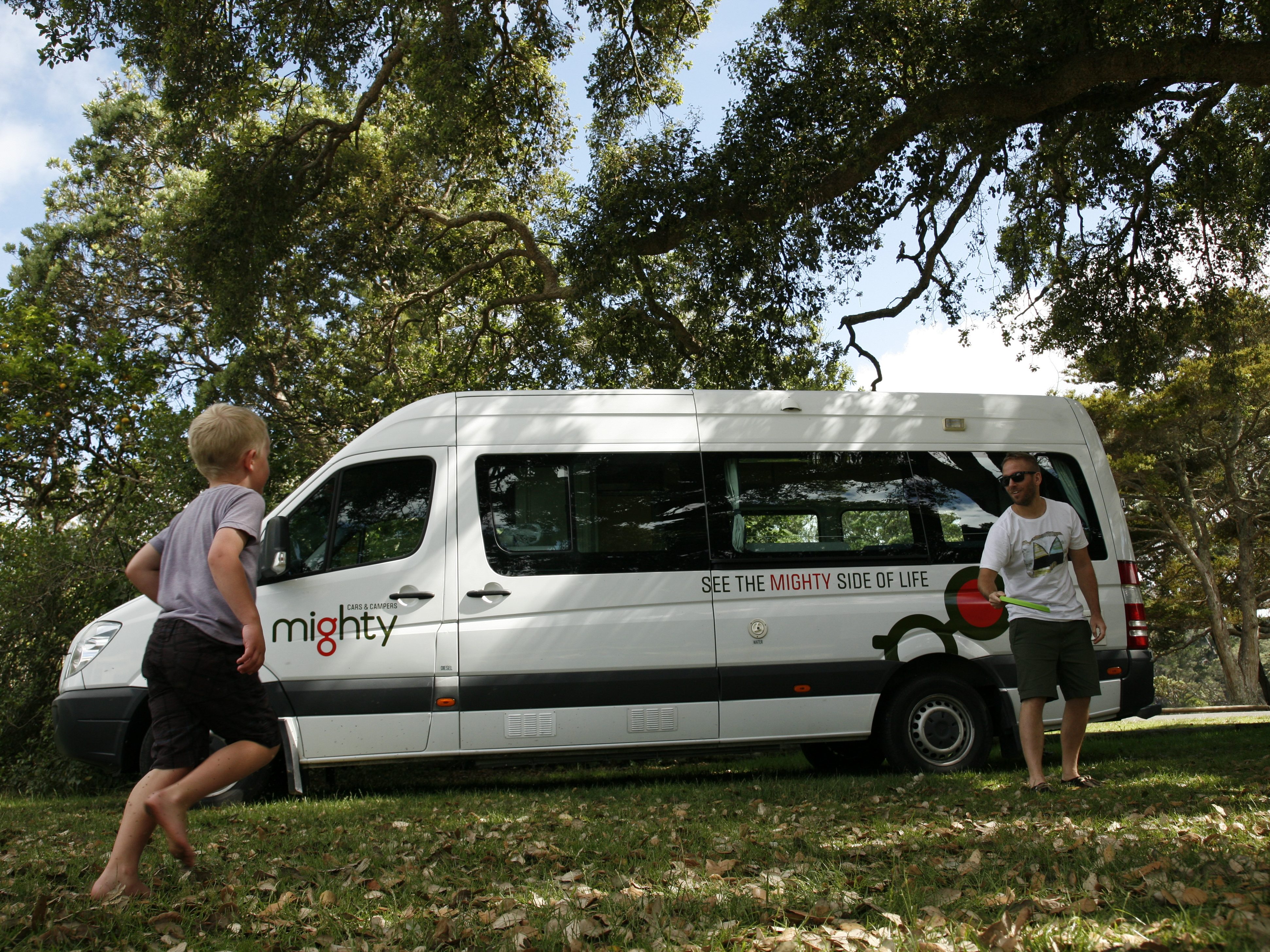 Buitenkant van de Deuce Plus van Mighty in Nieuw-Zeeland