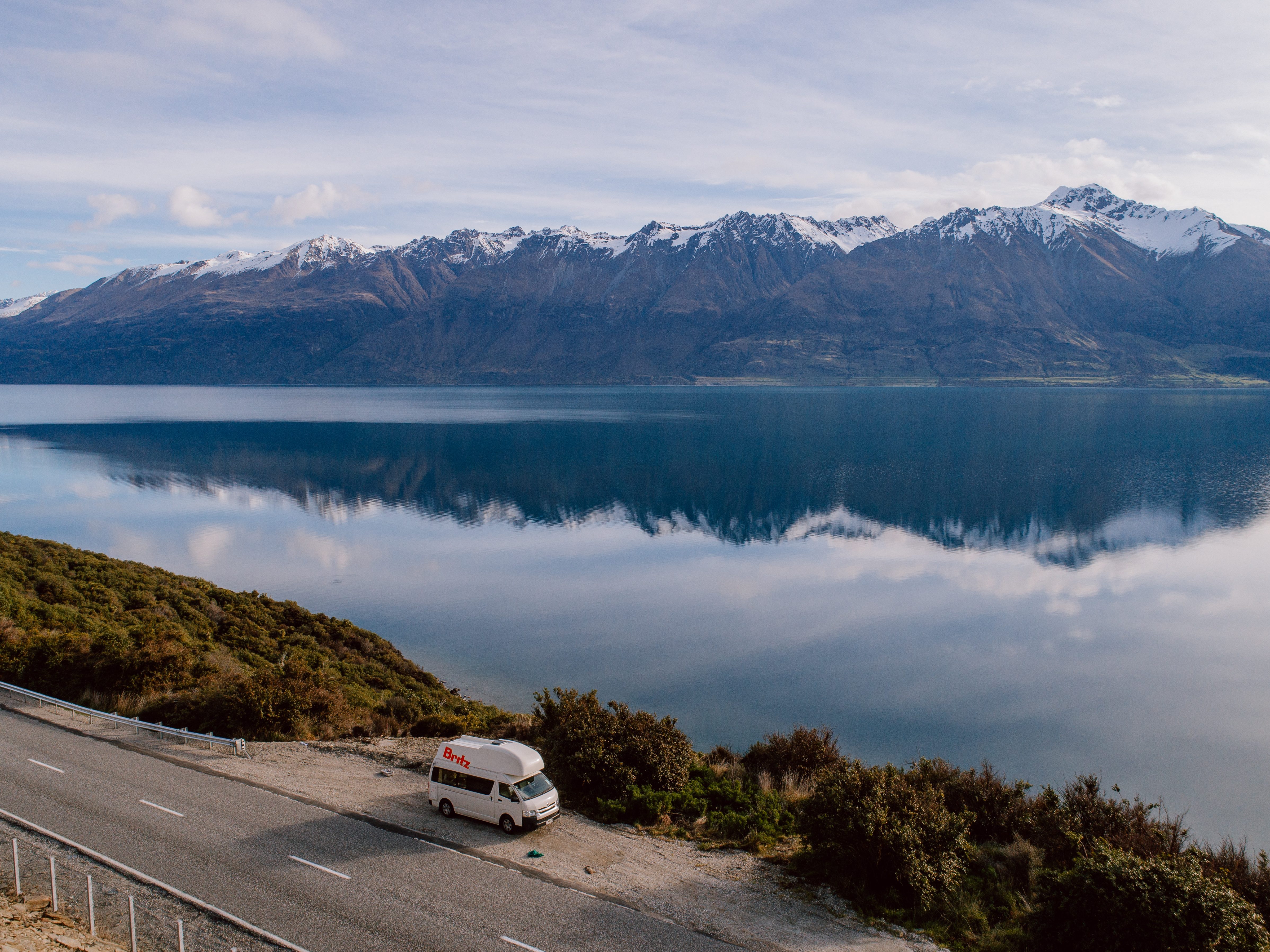 Genieten van de omgeving met de Voyager camper van Britz in Nieuw-Zeeland