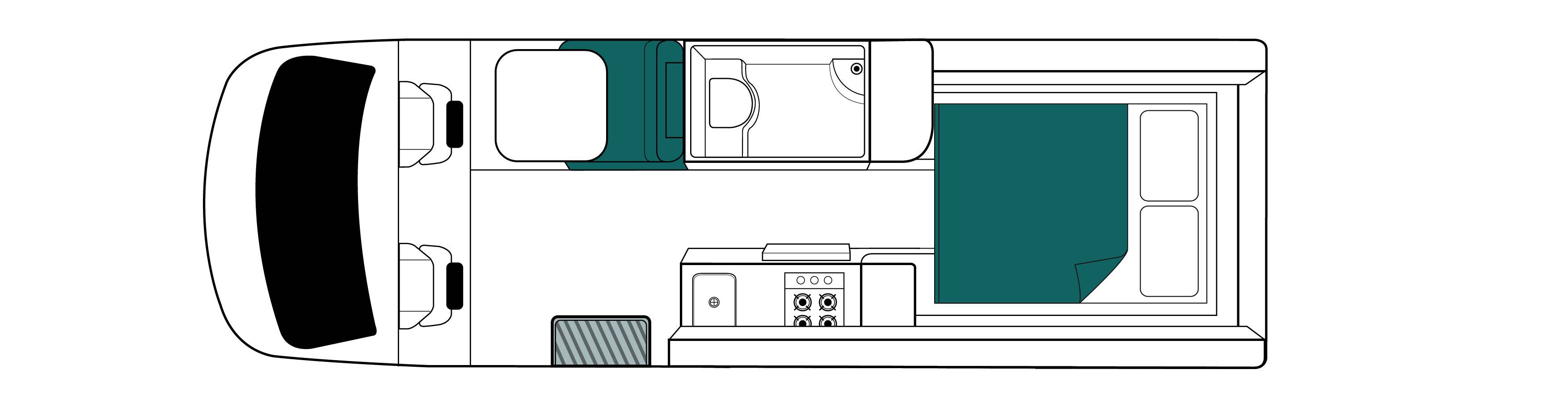 Nachtindeling van de Maui Ultima in Nieuw-Zeeland