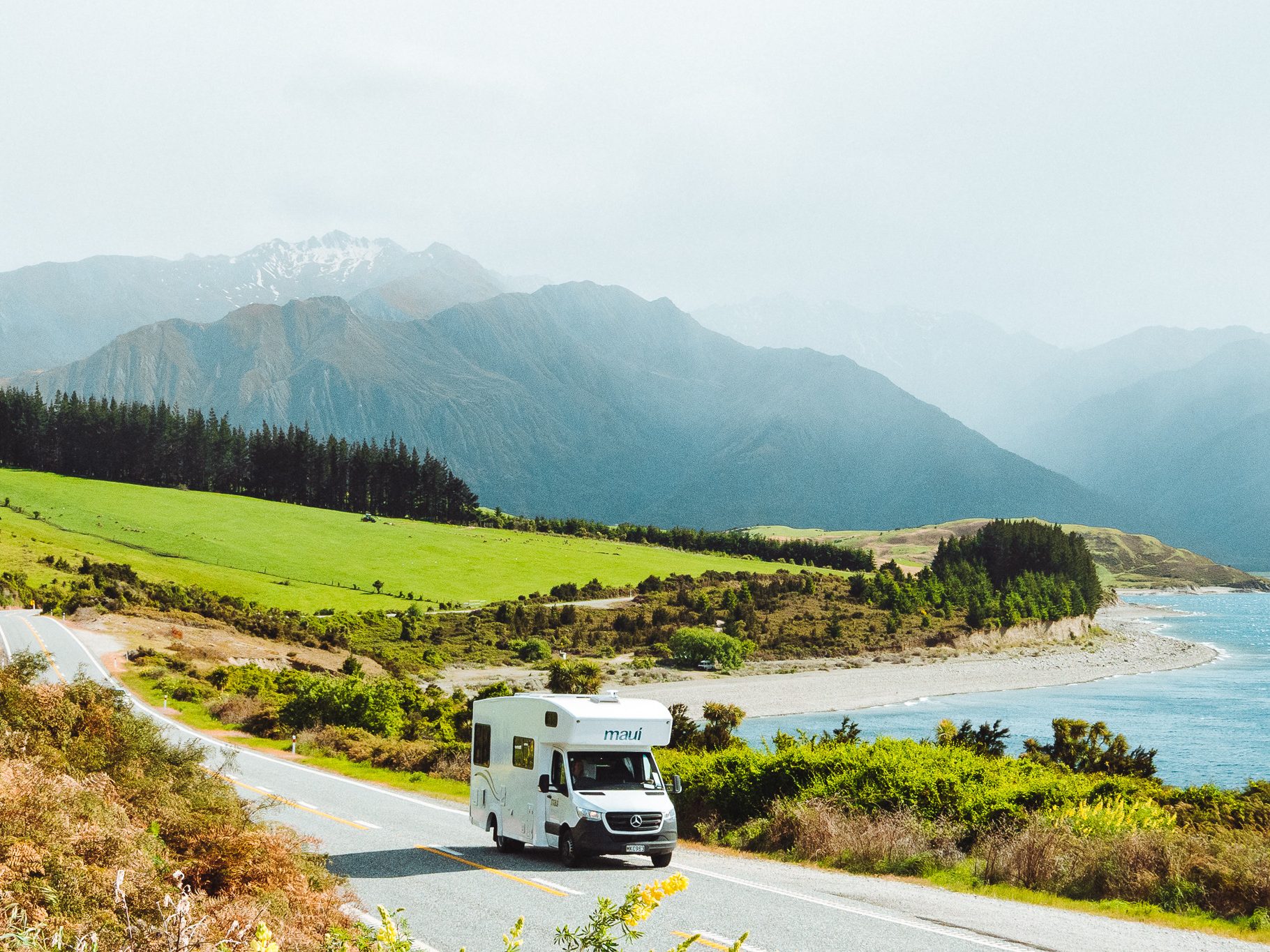 Onderweg met de Maui Beach camper in Nieuw-Zeeland