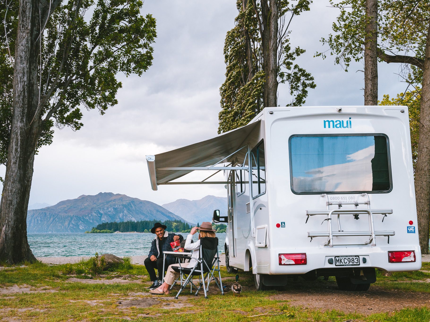 Kamperen met de Maui River camper in Nieuw-Zeeland