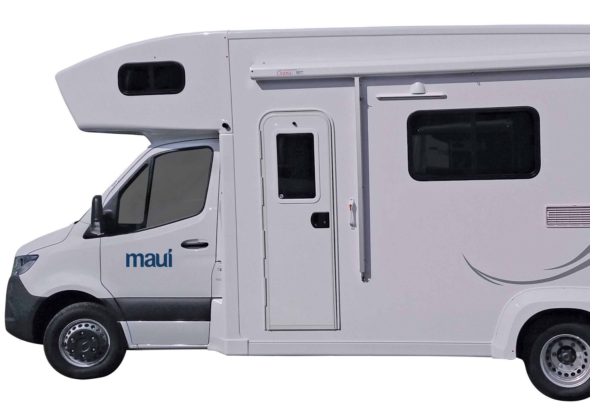 Beach camper van Maui in Nieuw-Zeeland