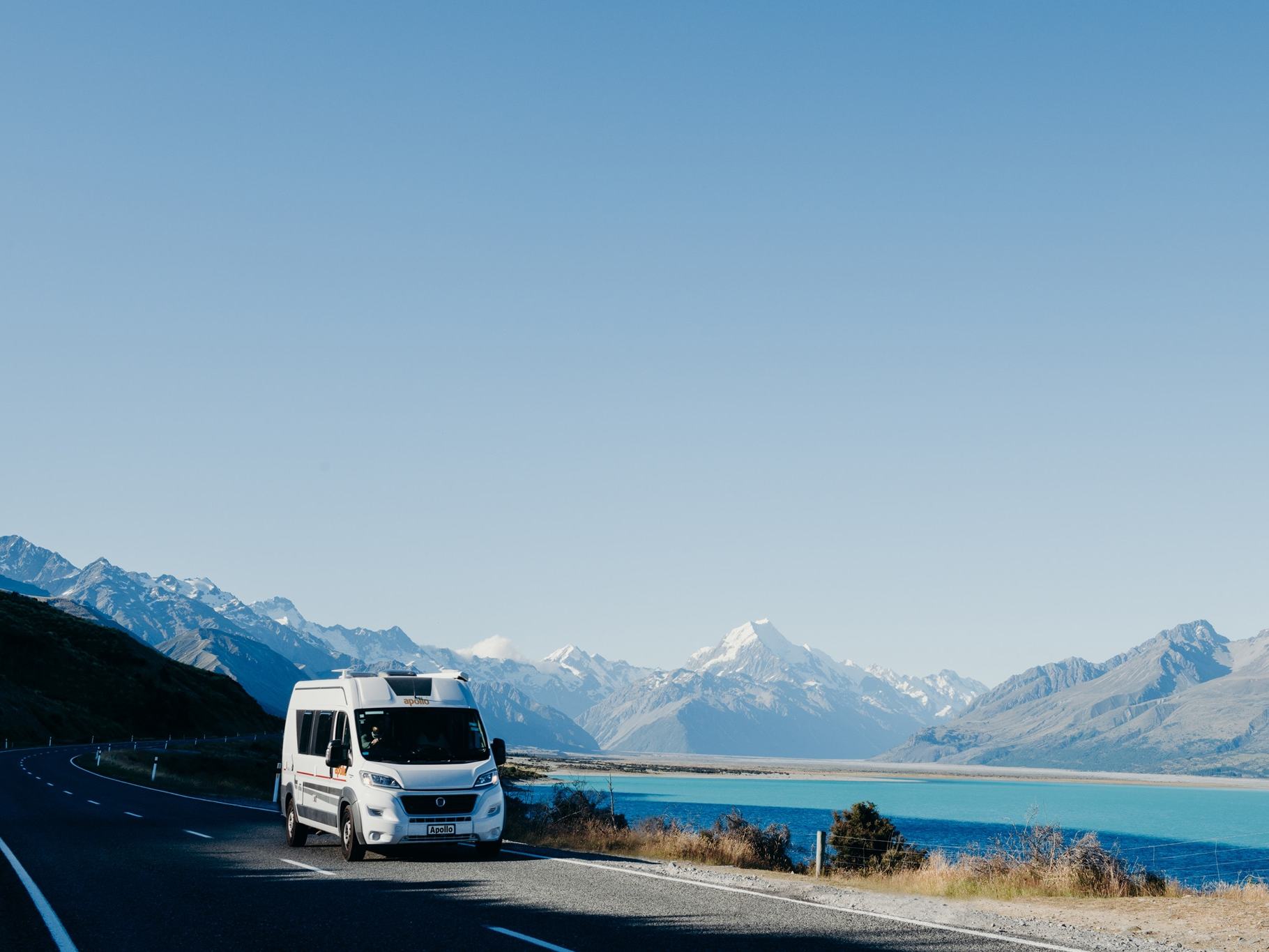 Onderweg met de Apollo Euro Tourer camper in Nieuw-Zeeland