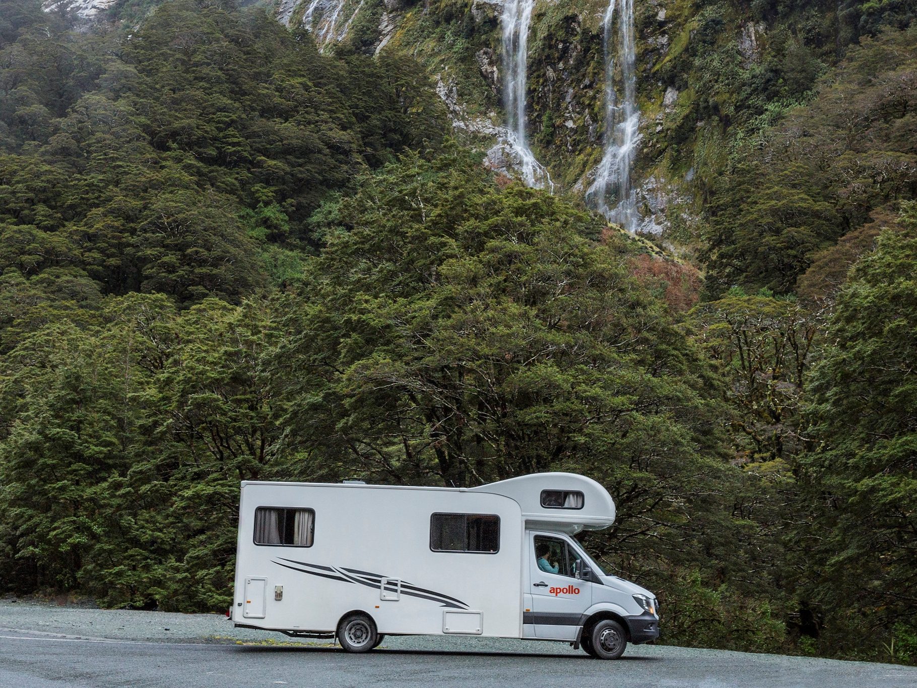 Sightseeing met de Apollo Euro Deluxe camper in Nieuw-Zeeland