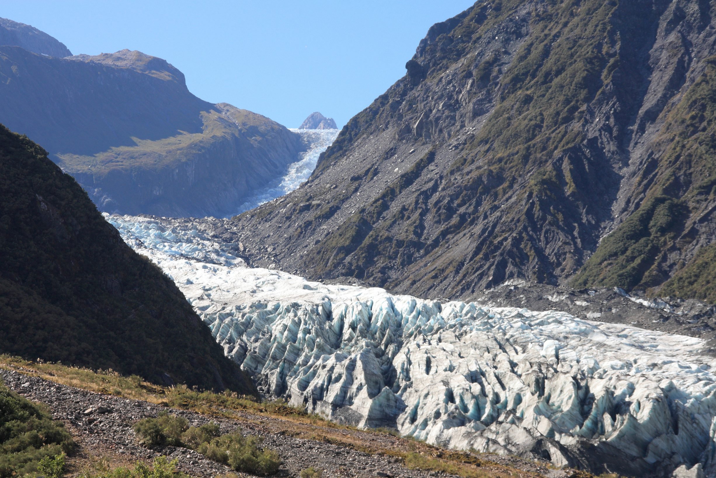 Fox Glacier op het Zuidereiland van Nieuw-Zeeland