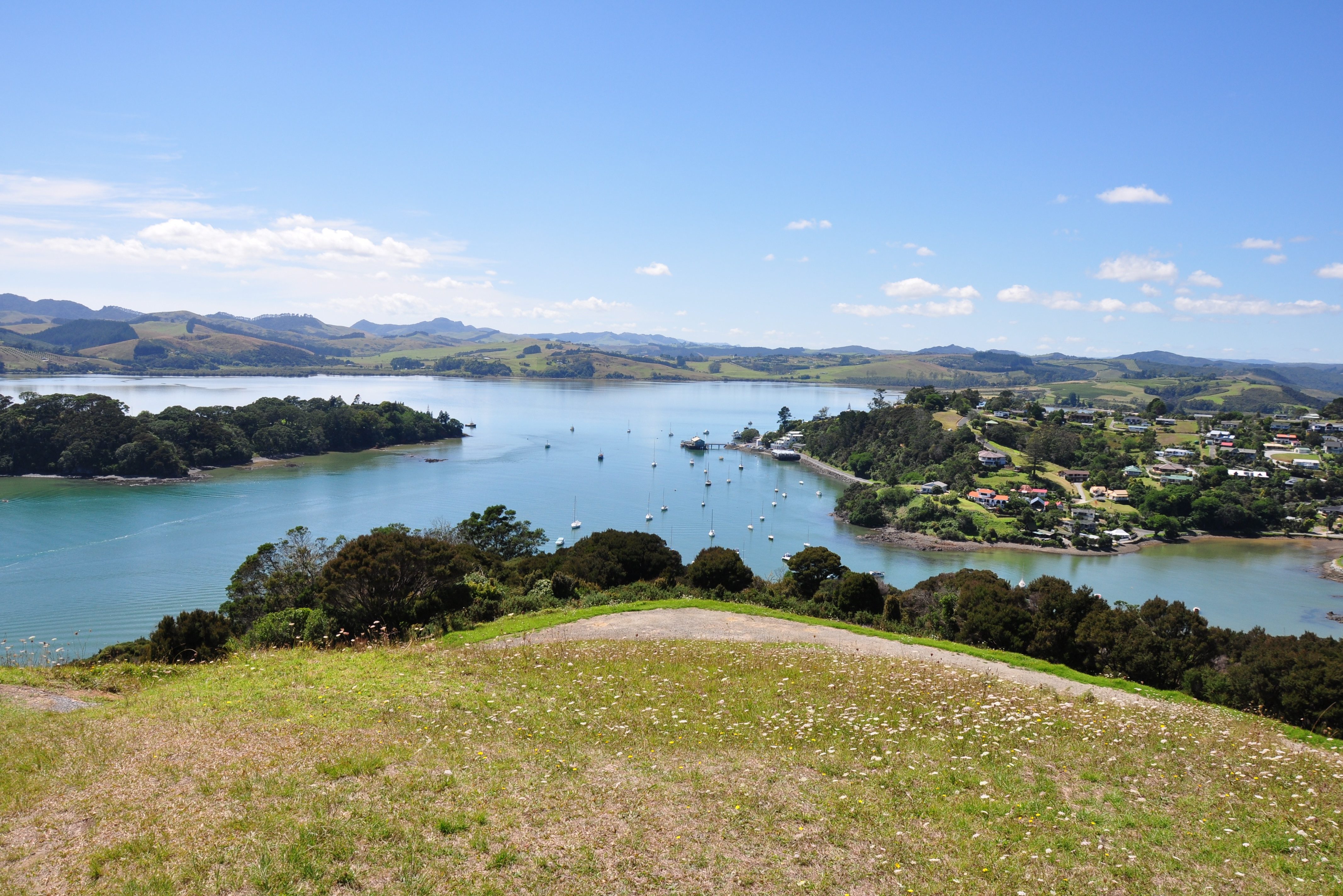 Bay of Islands op het Noordereiland van Nieuw-Zeeland