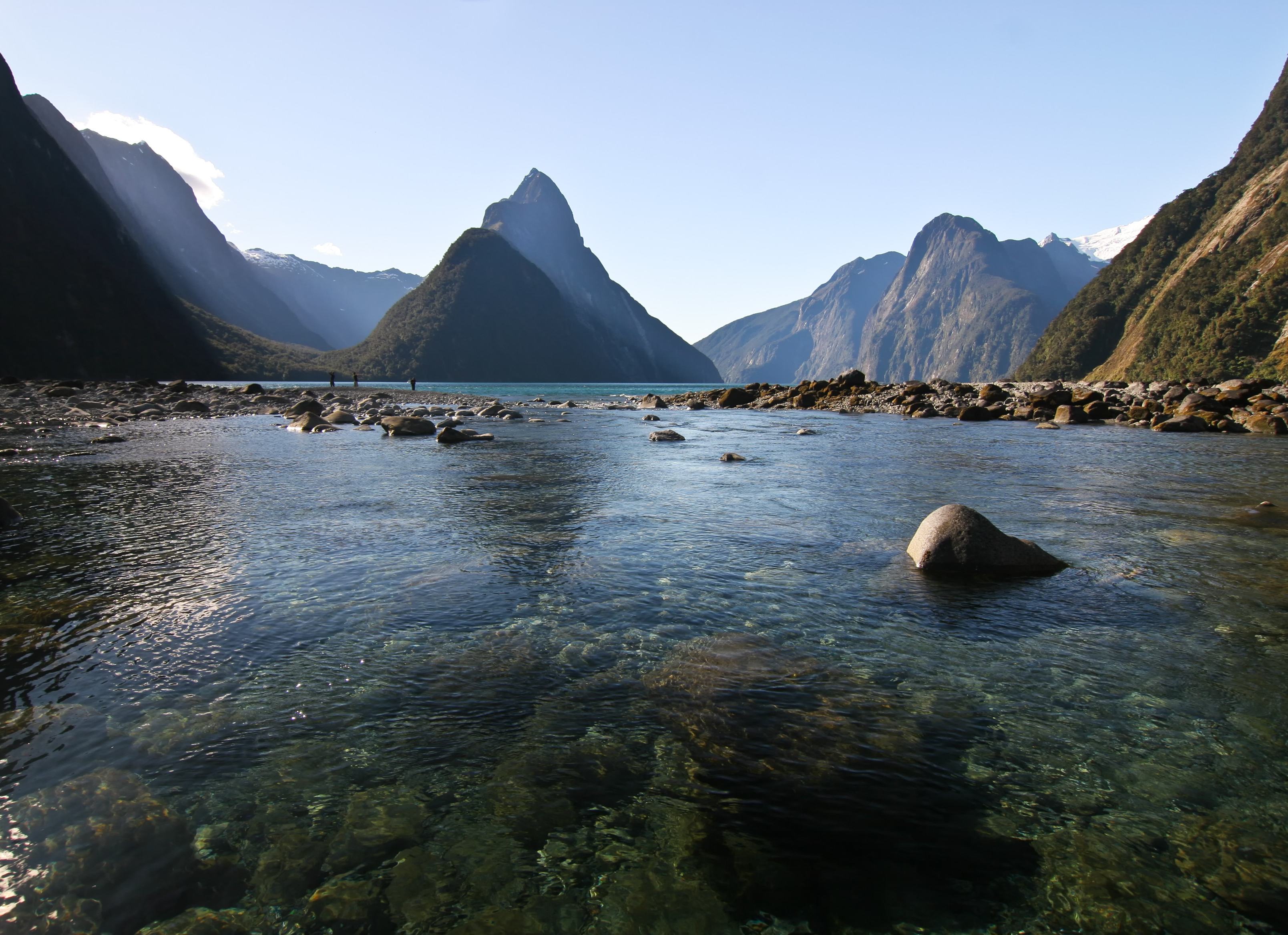 Milford Sound op het Zuidereiland in Nieuw-Zeeland