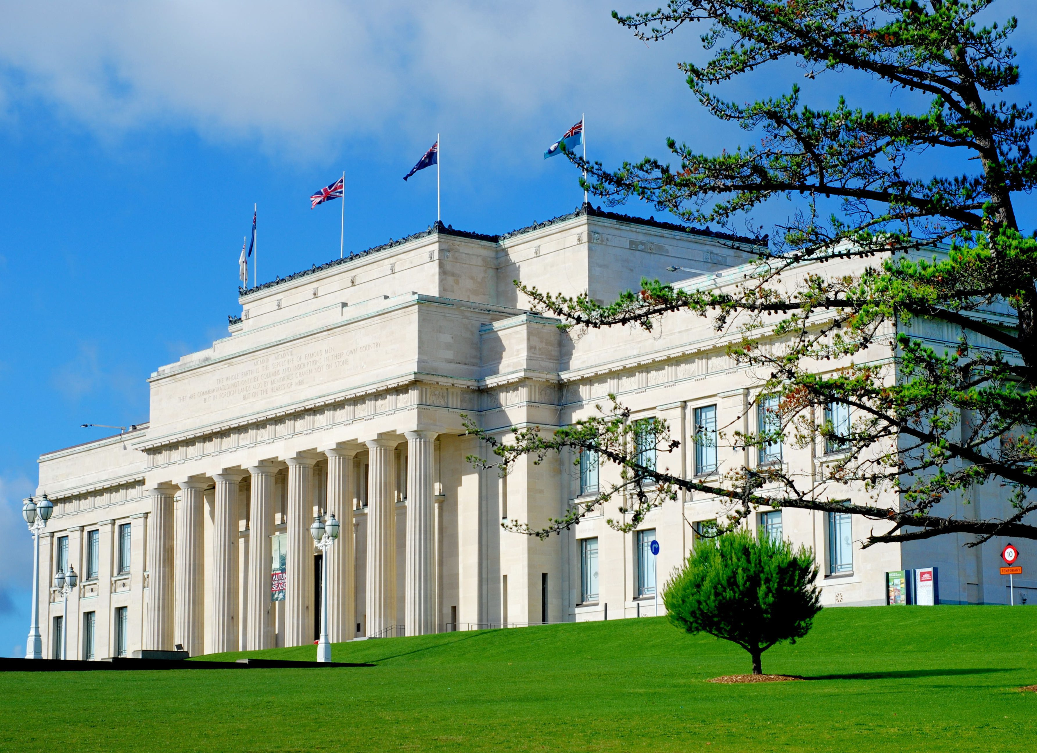 Auckland War Memorial Museum in Auckland Domain in Nieuw-Zeeland
