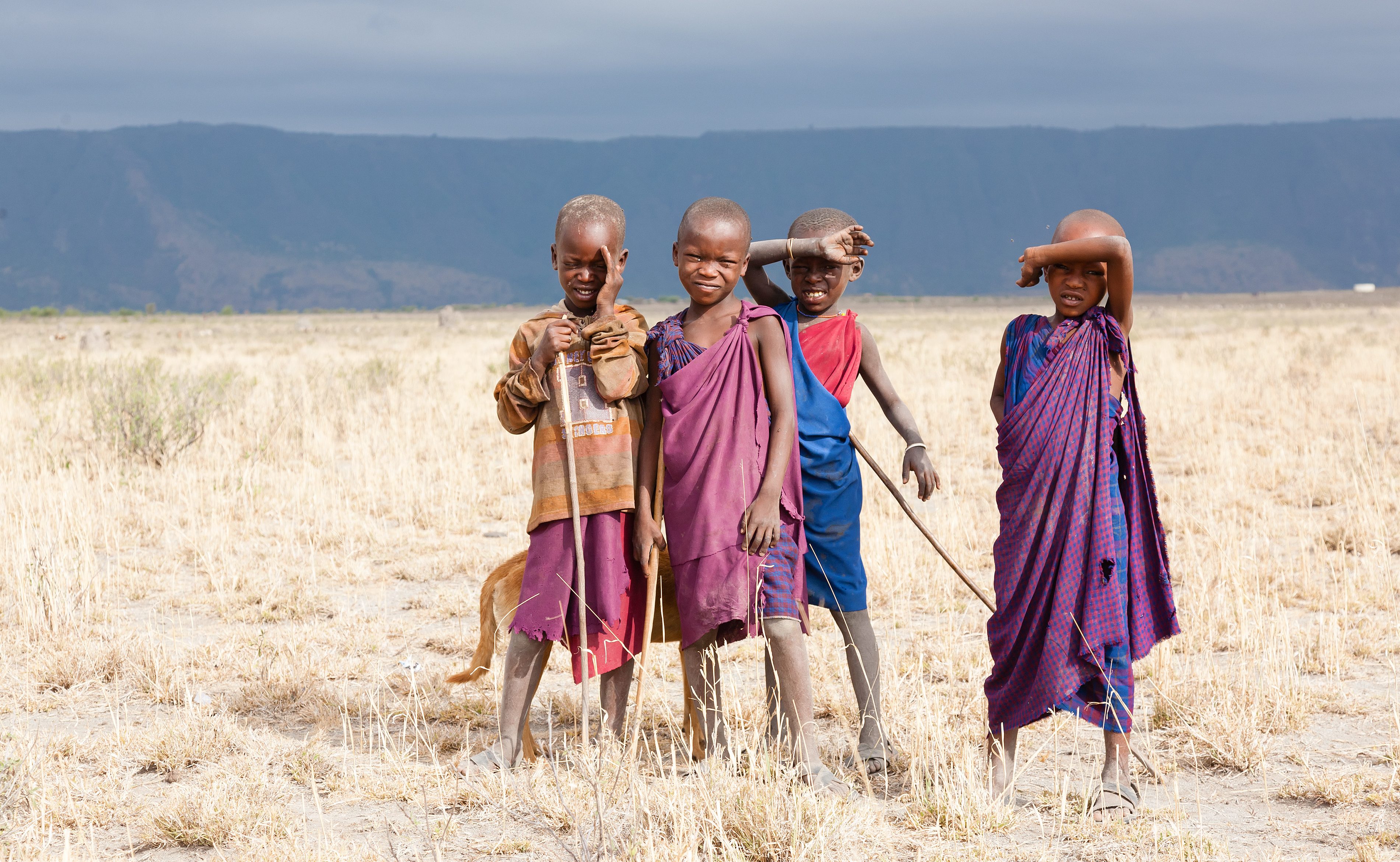 Maasai kinderen in Tanzania