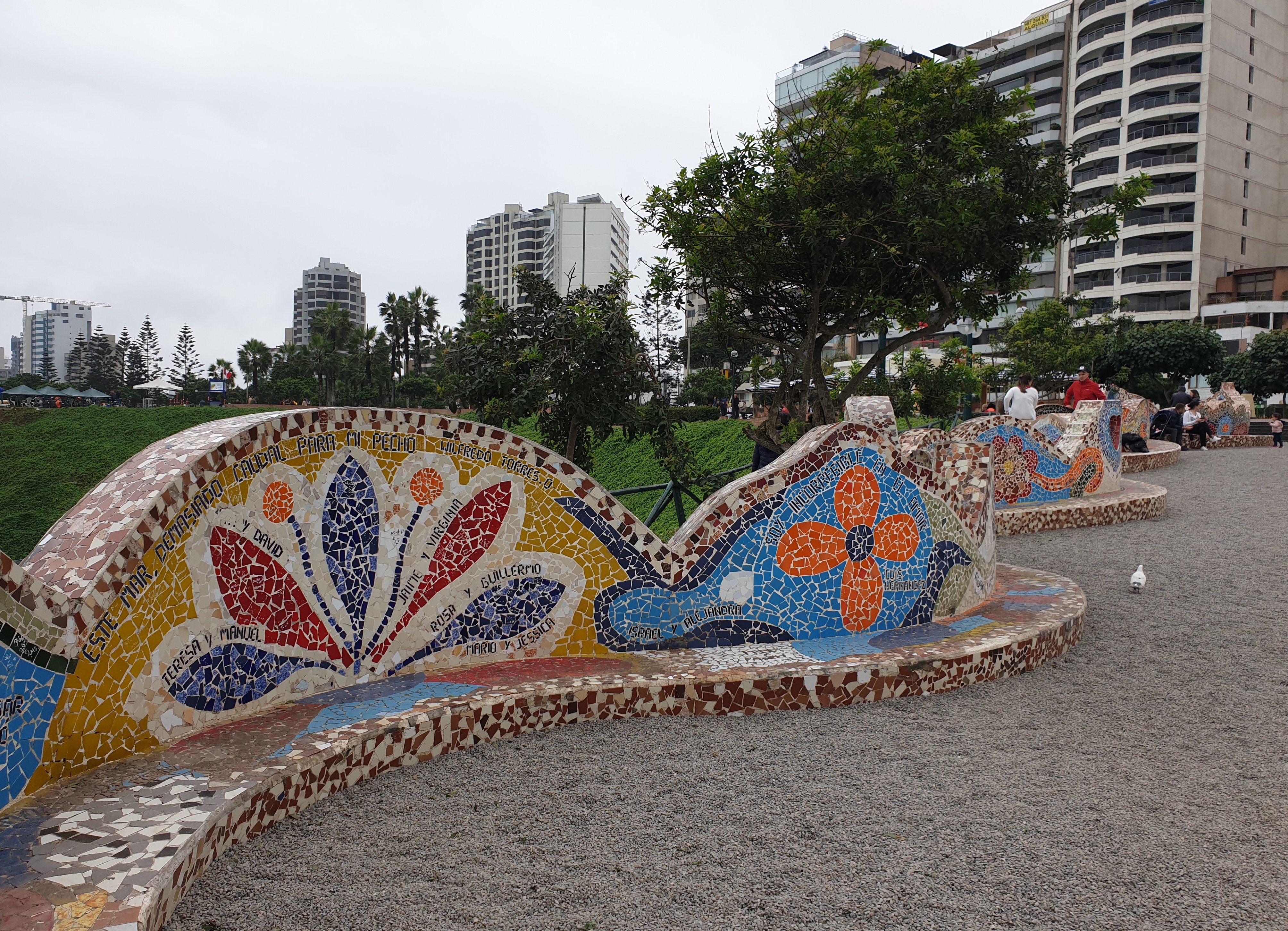 Parque del Amor in de wijk Miraflores in Lima, Peru