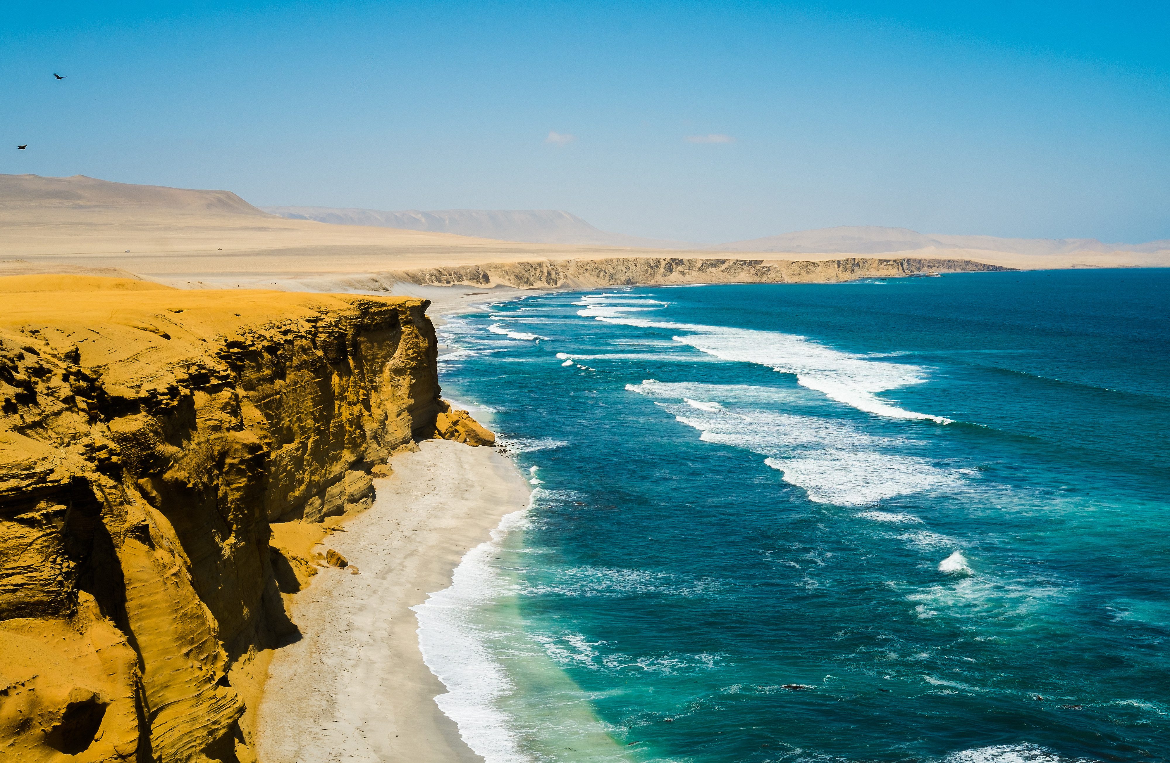 De prachtige kust van Paracas, Peru