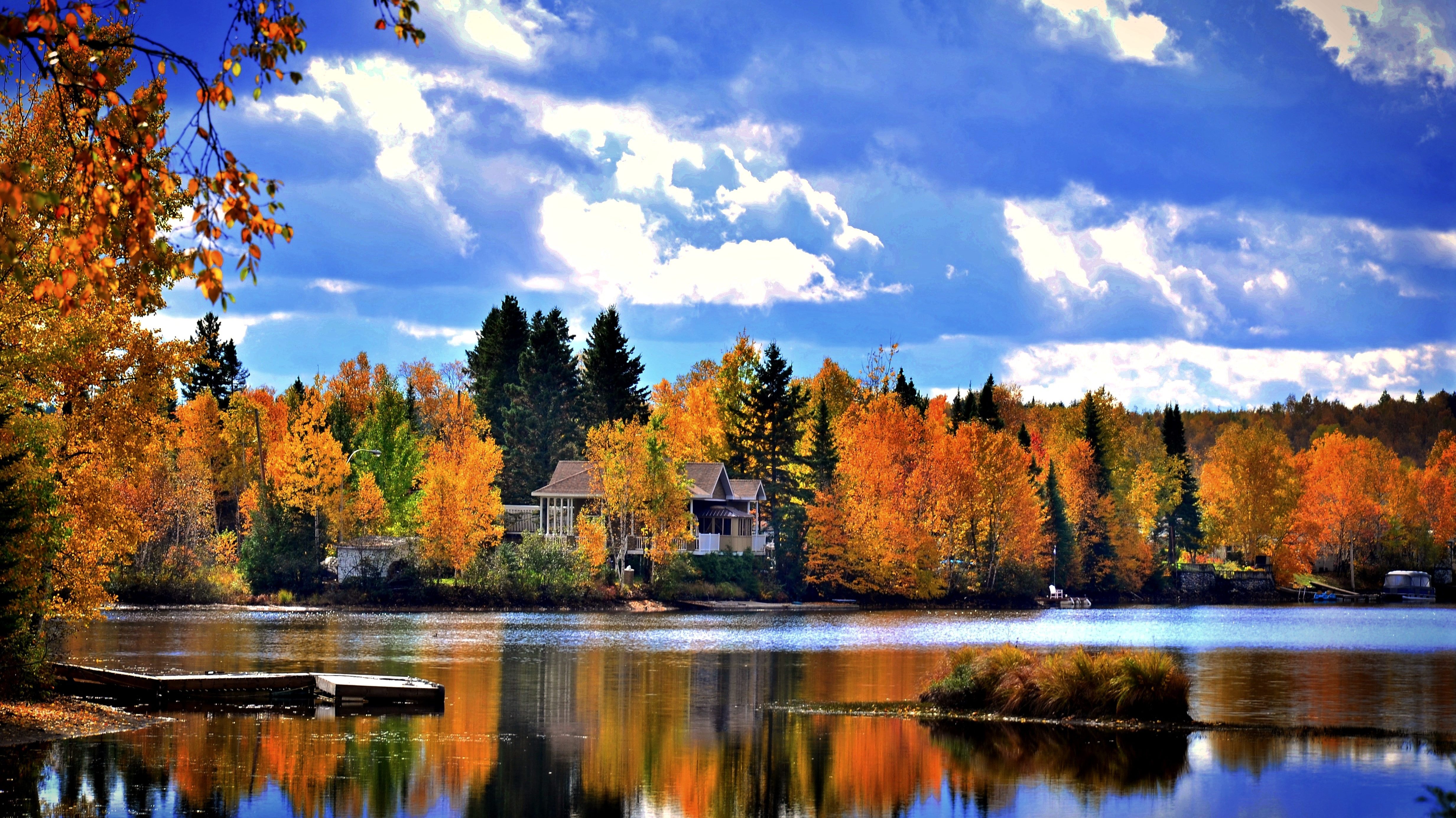 Indian Summer in de provincie Quebec, Canada