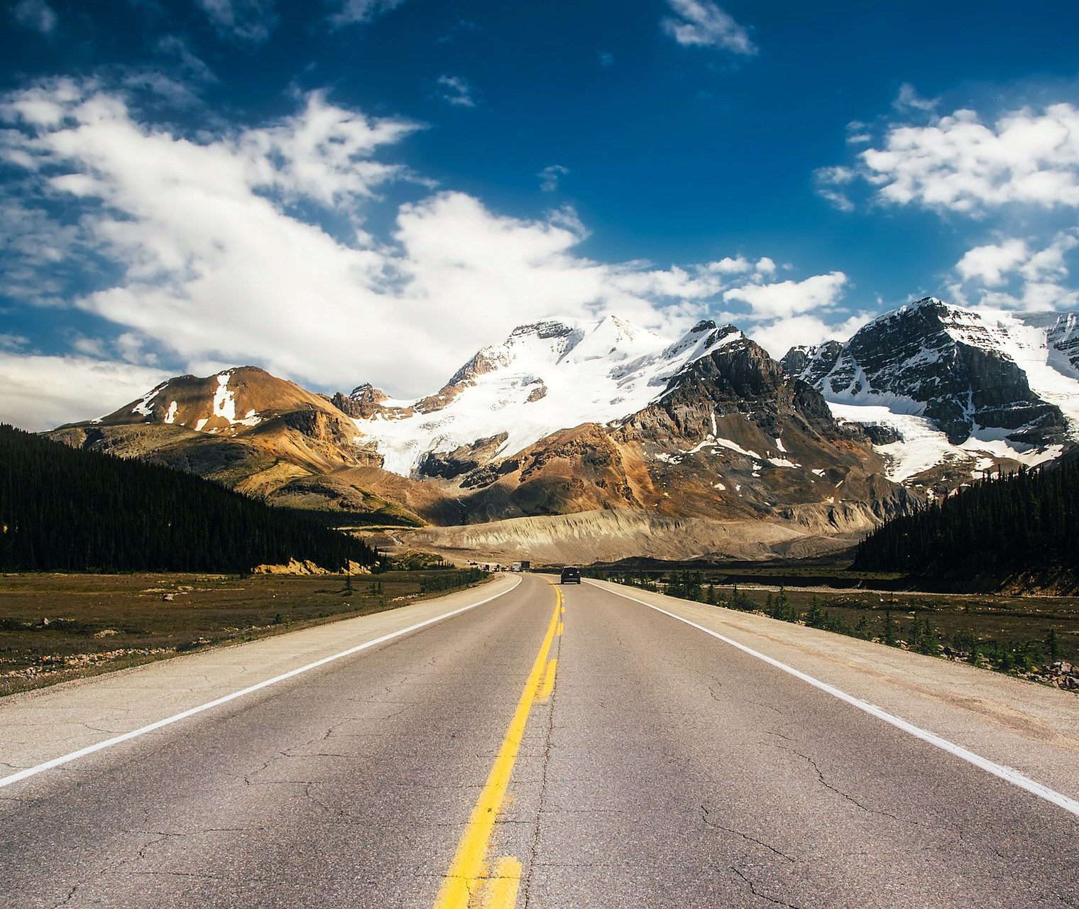 Icefield Parkway in de provincie Alberta, Canada
