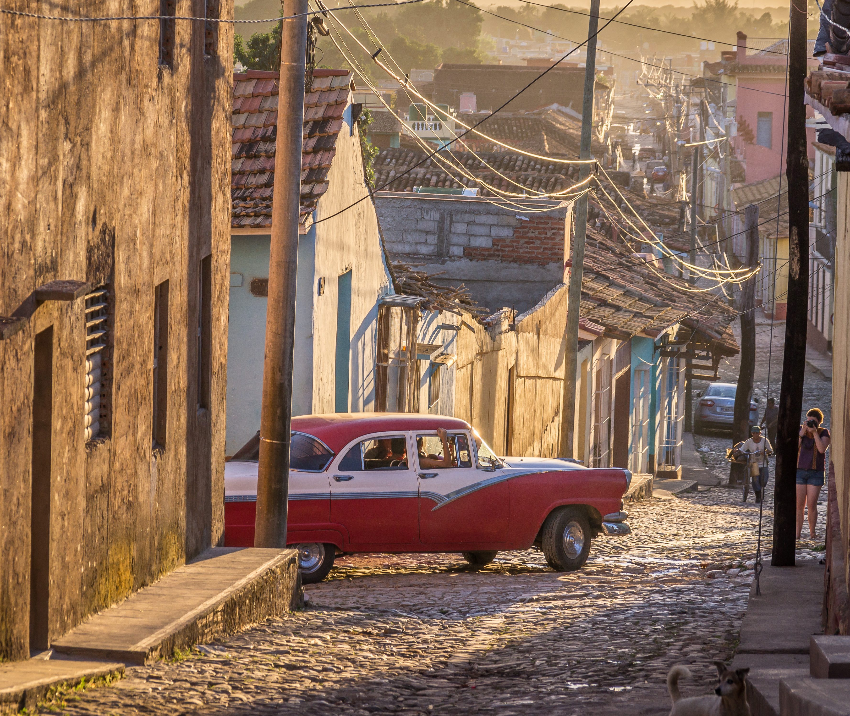 Het straatbeeld van Havana in Cuba