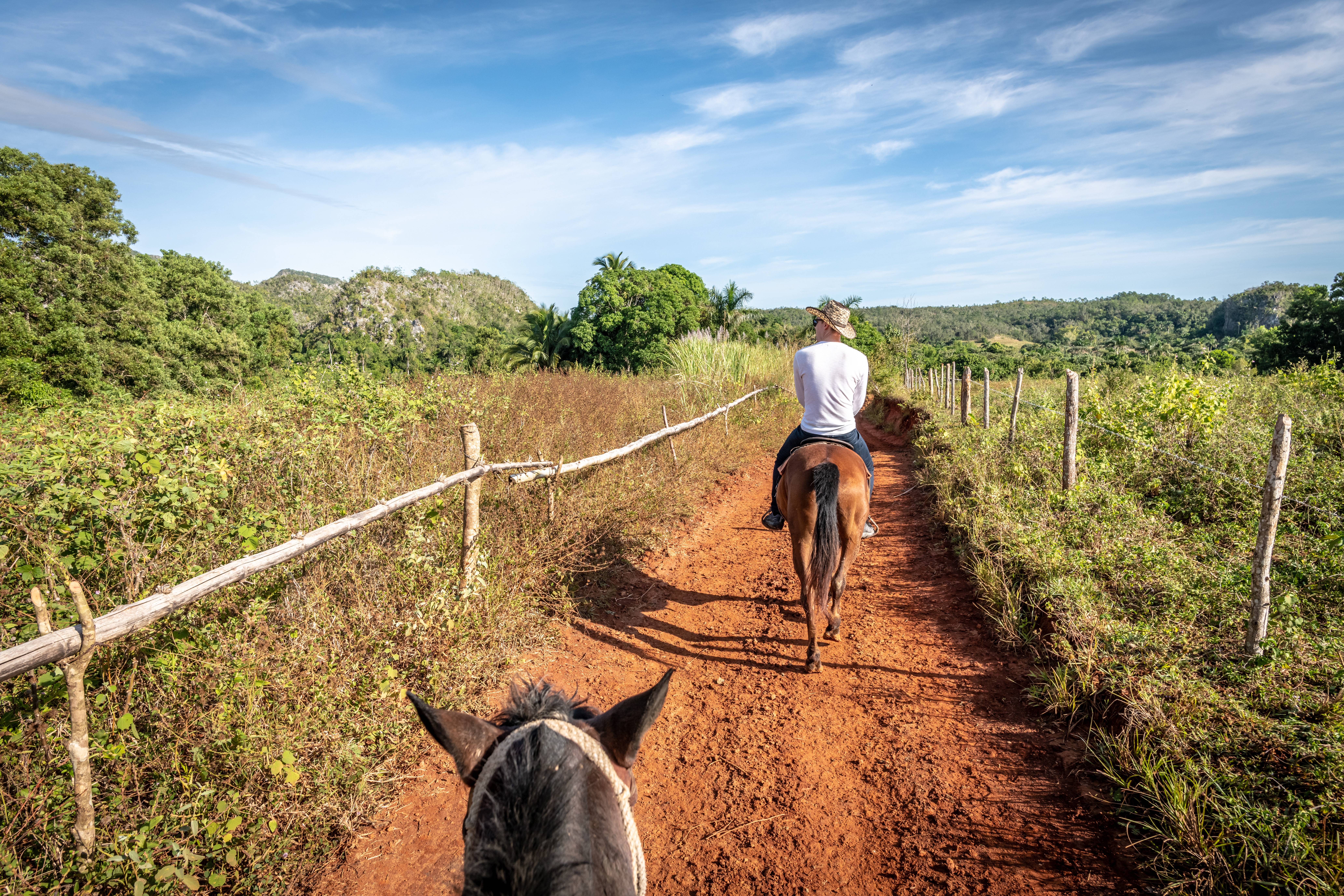 Ontdek de vallei van Viñales in Cuba te paard