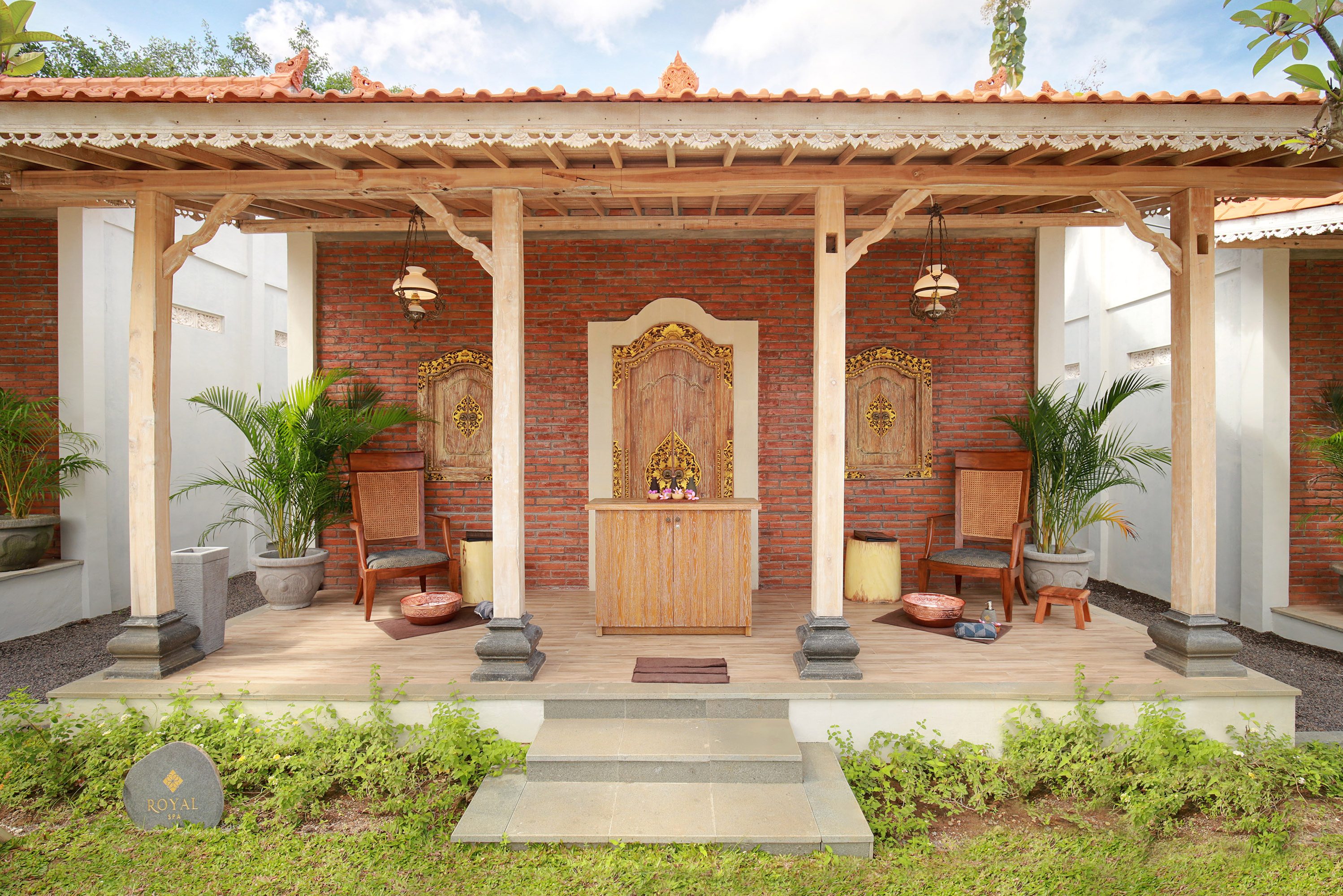 Entree van de spa van het Vivara Bali in Jimbaran