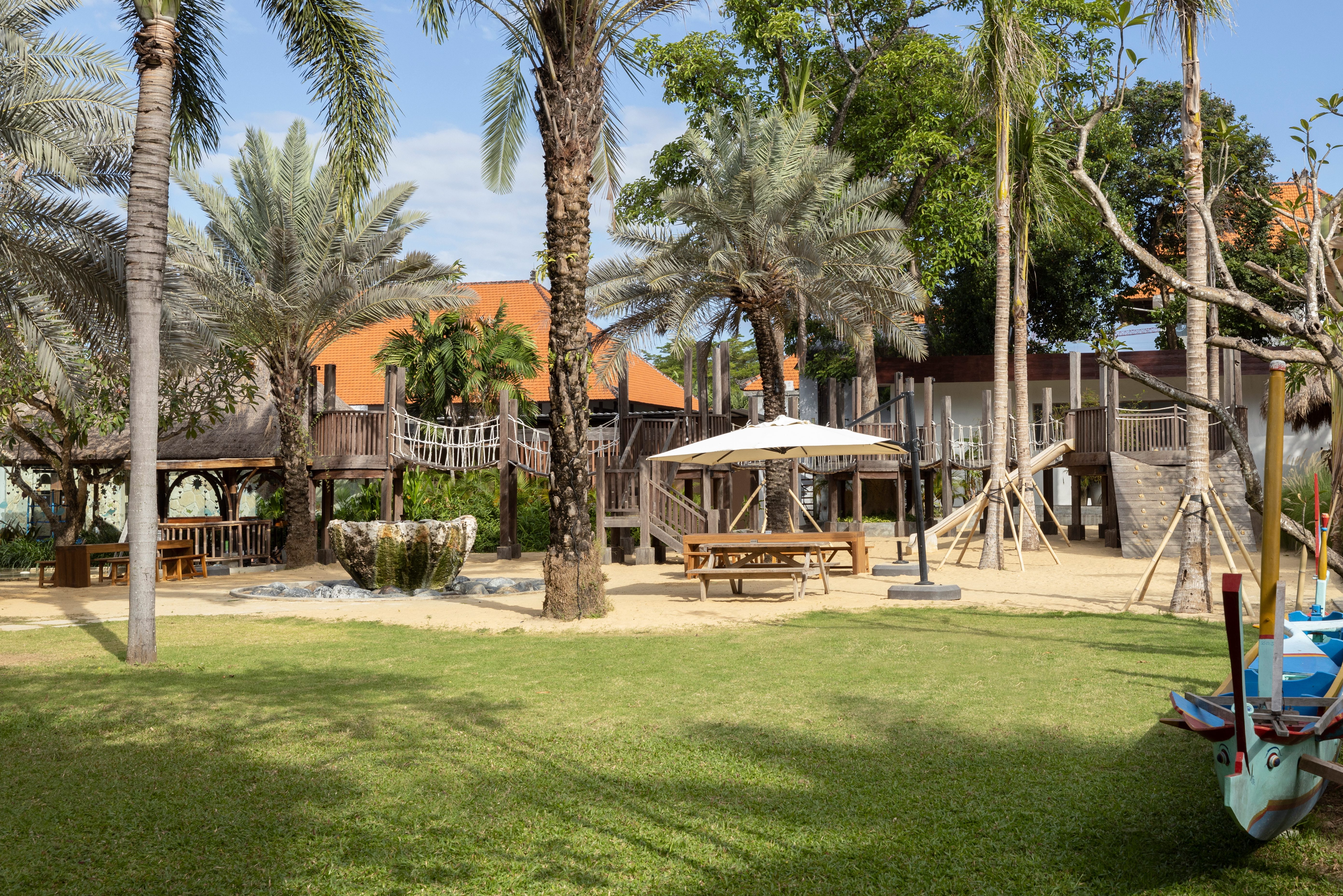 Speeltuin in het Segara Village in Sanur op Bali