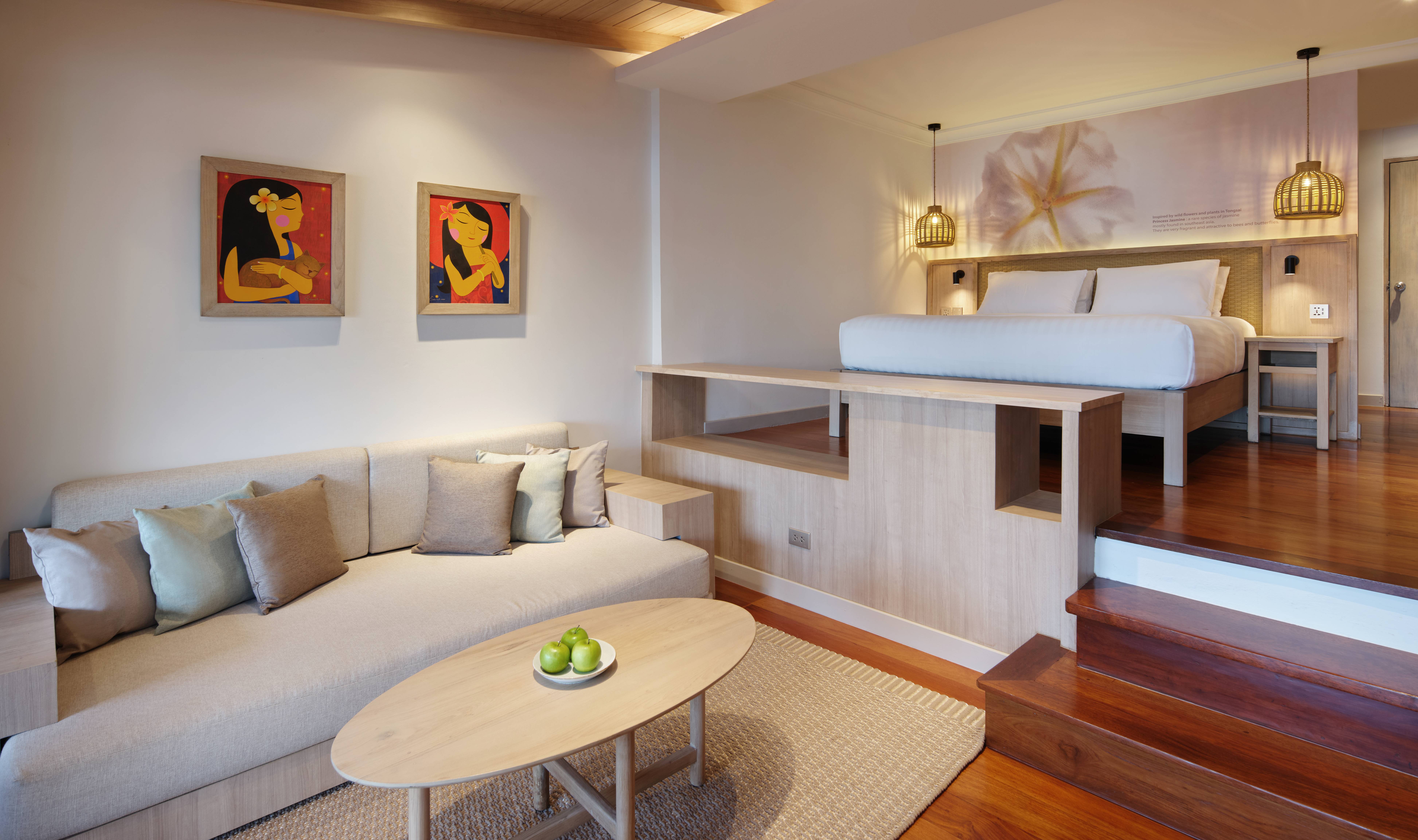woonkamer hillside suite garrya tongsai bay samui