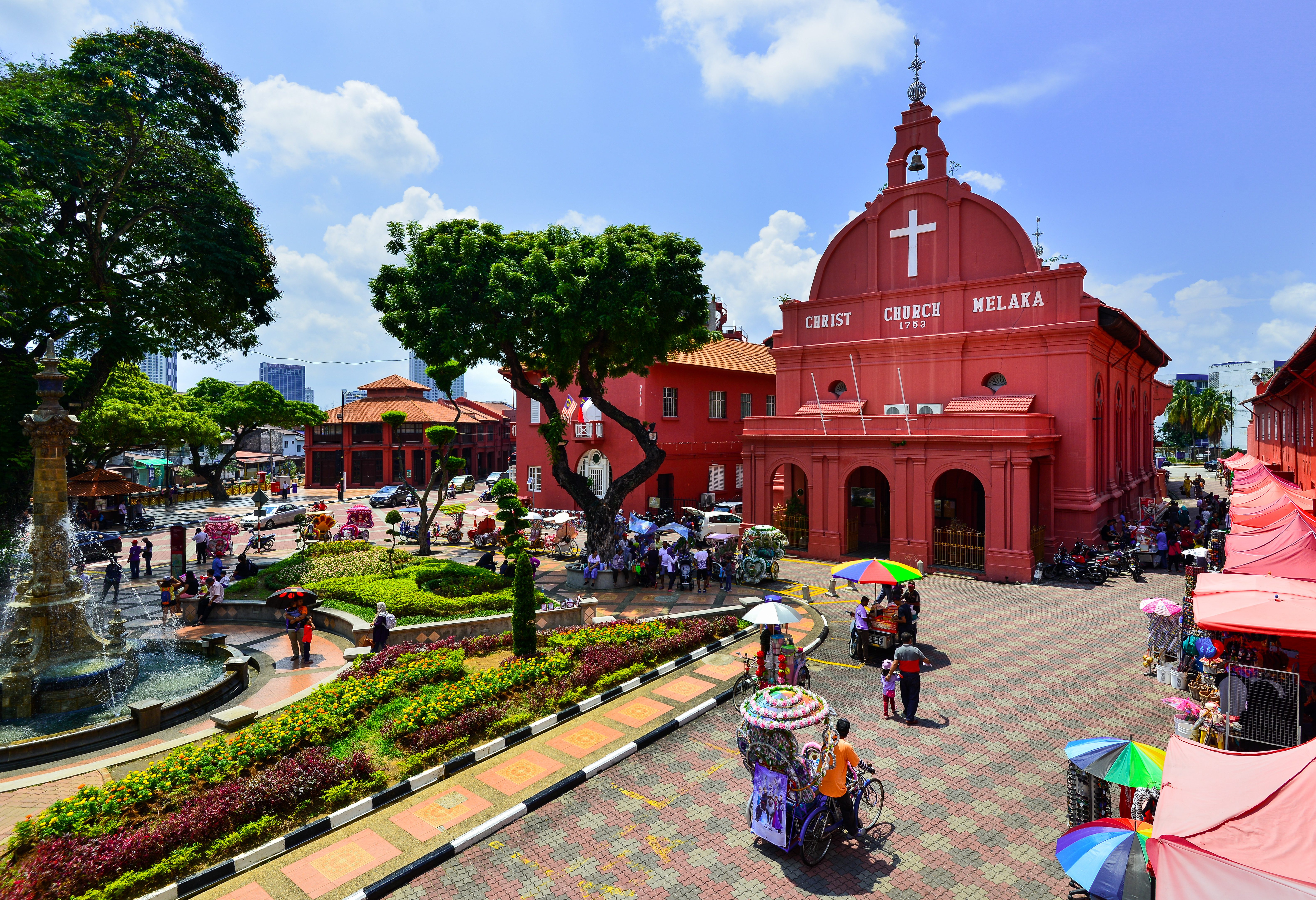 Centrum van historisch Malacca in Maleisië