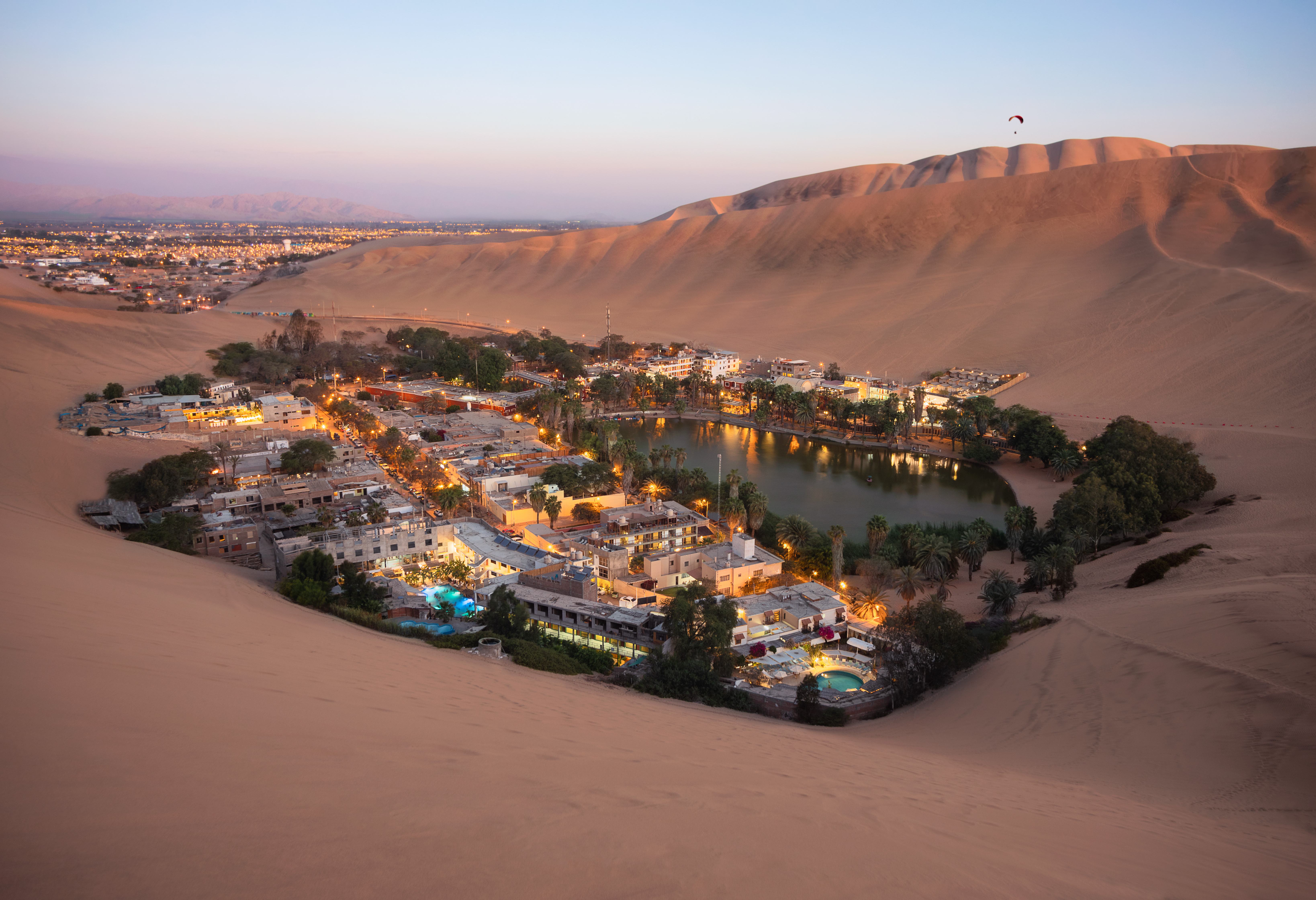 Huacachina in de buurt van Ica in Peru