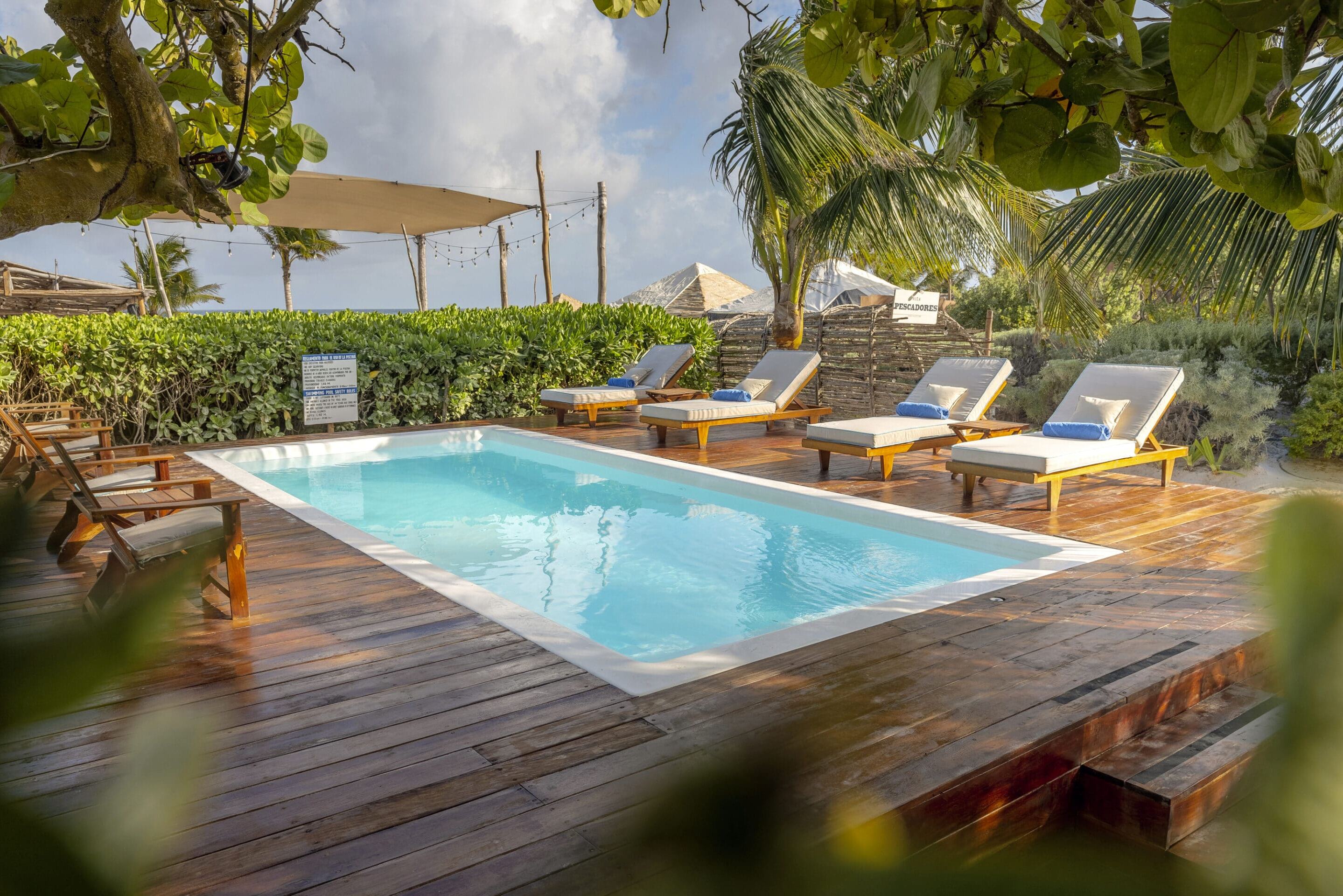 Mexico Tulum Villa Pescadores Zwembad